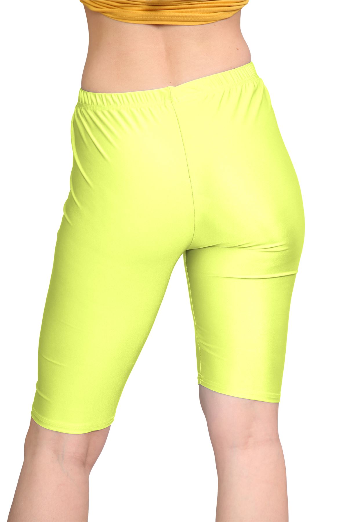 Damas Pantalones Cortos de Ciclismo Lisos Estirados Lycra Brillante Gimnasio Yoga Baile Pantalones Cortos - Imagen 48 de 100
