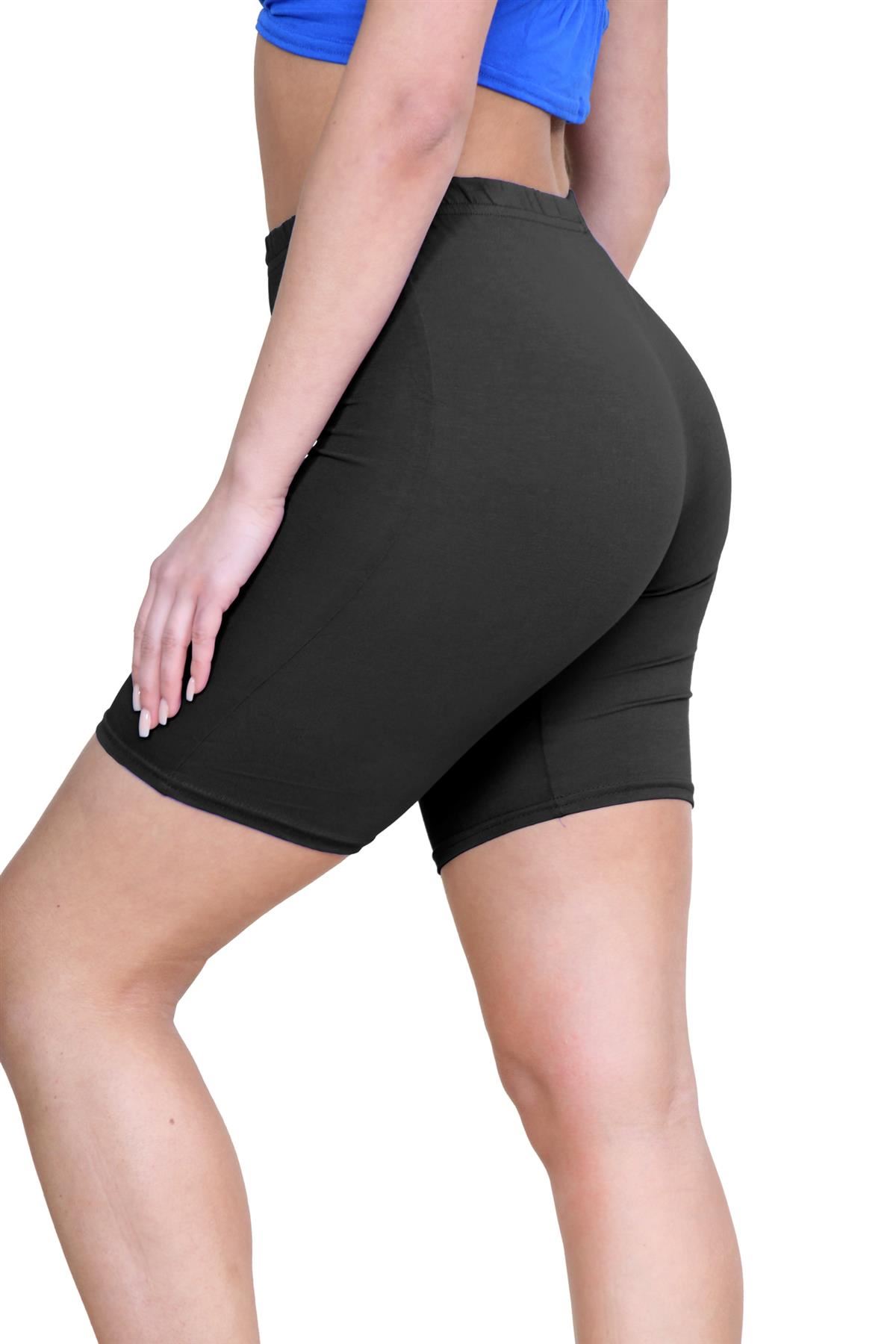 Pantalones Cortos de Ciclismo Lisos Para Mujer Baile Gimnasio Pantalones Cortos Elásticos Activos Paquete de 3 - Imagen 52 de 268