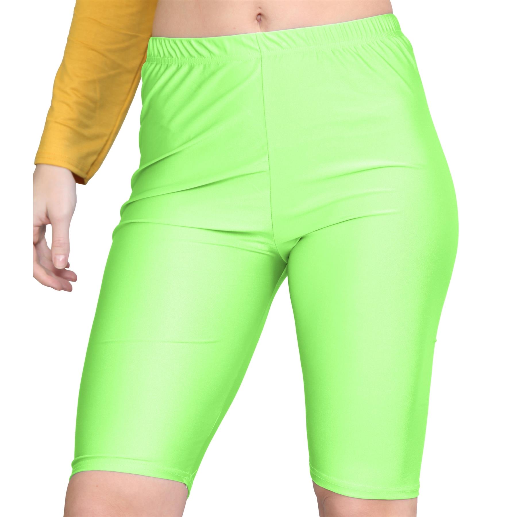 Damas Pantalones Cortos de Ciclismo Lisos Estirados Lycra Brillante Gimnasio Yoga Baile Pantalones Cortos - Imagen 24 de 100