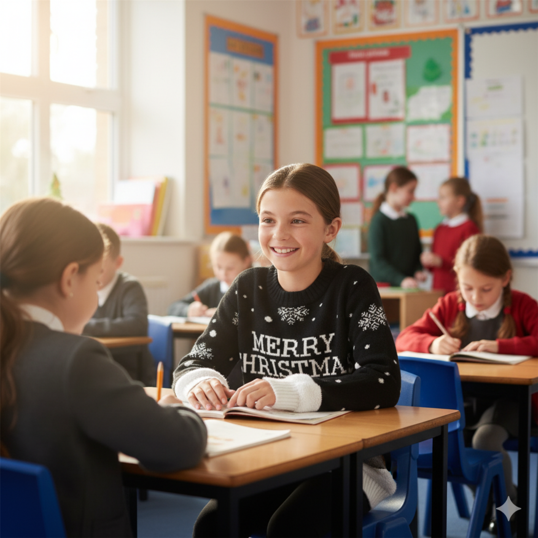 Suéter Pullover Navidad Pom Pom Niños Tejido Rudolph Navidad Niños - Imagen 6 de 21