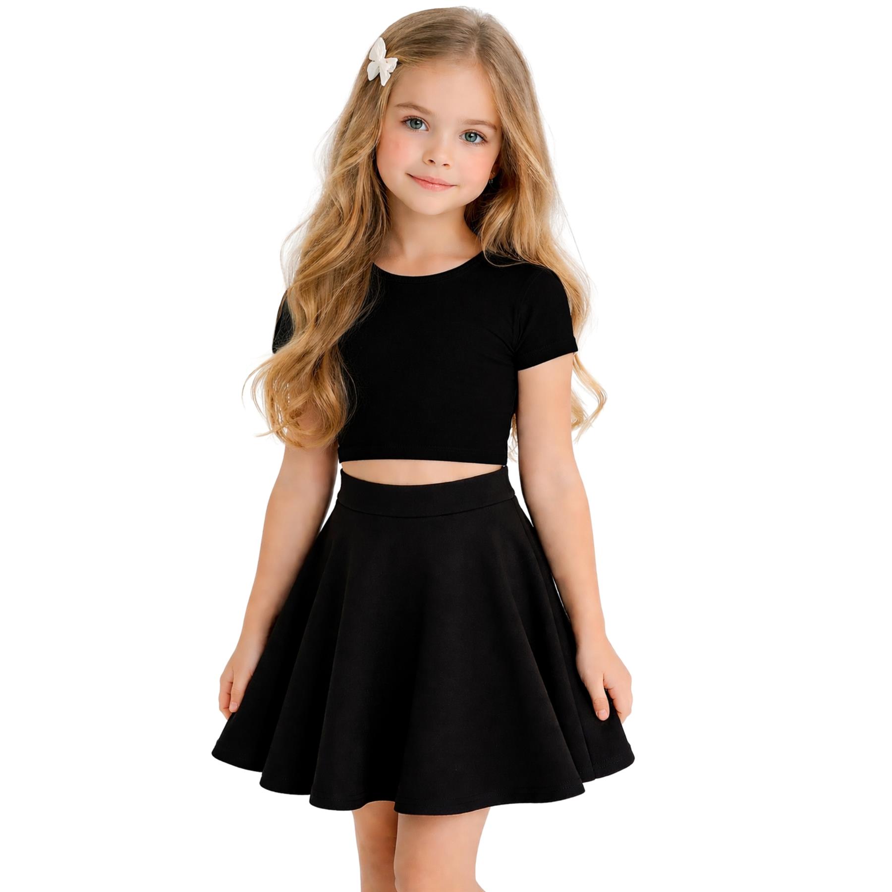 crop top tweens in short dresses Kids Crop Top For Small Girls Custom Ellen Kids Crop Top Elev Dancewear