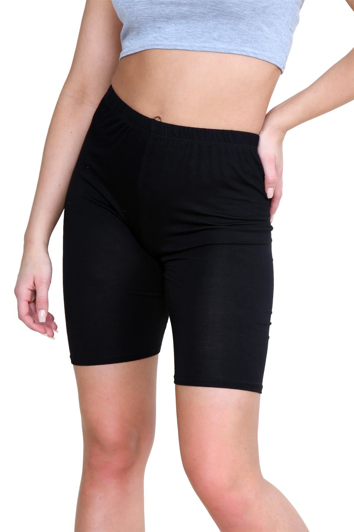 Pantalones Cortos de Ciclismo Lisos Para Mujer Baile Gimnasio Pantalones Cortos Elásticos Activos Paquete de 3 - Imagen 11 de 268