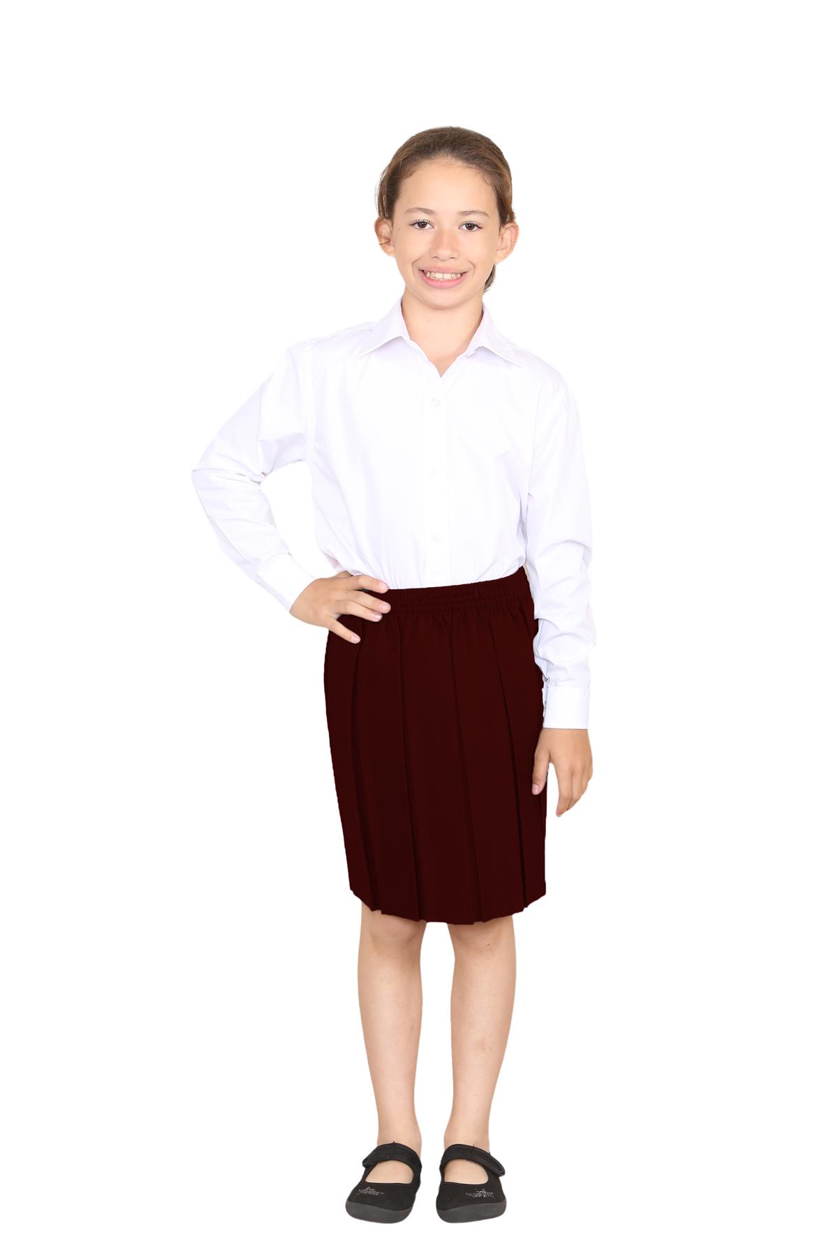 Mädchen Box Plissee Rock Schule Allround elastische Taille Uniform Kinder Röcke - Bild 16 von 92