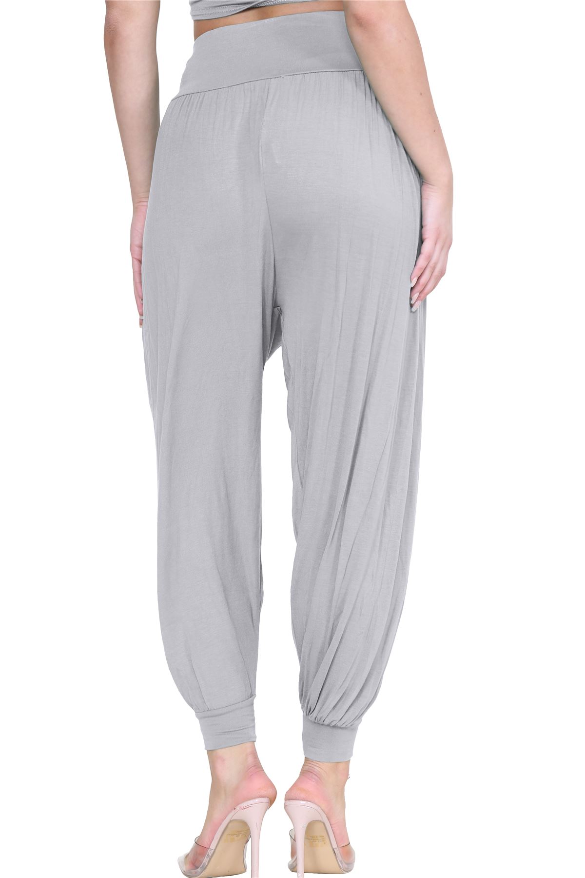 Womens Alibaba Harem Leggings Cuffed Bottoms Plain Hareem Trousers Baggy Pants - Picture 48 of 130