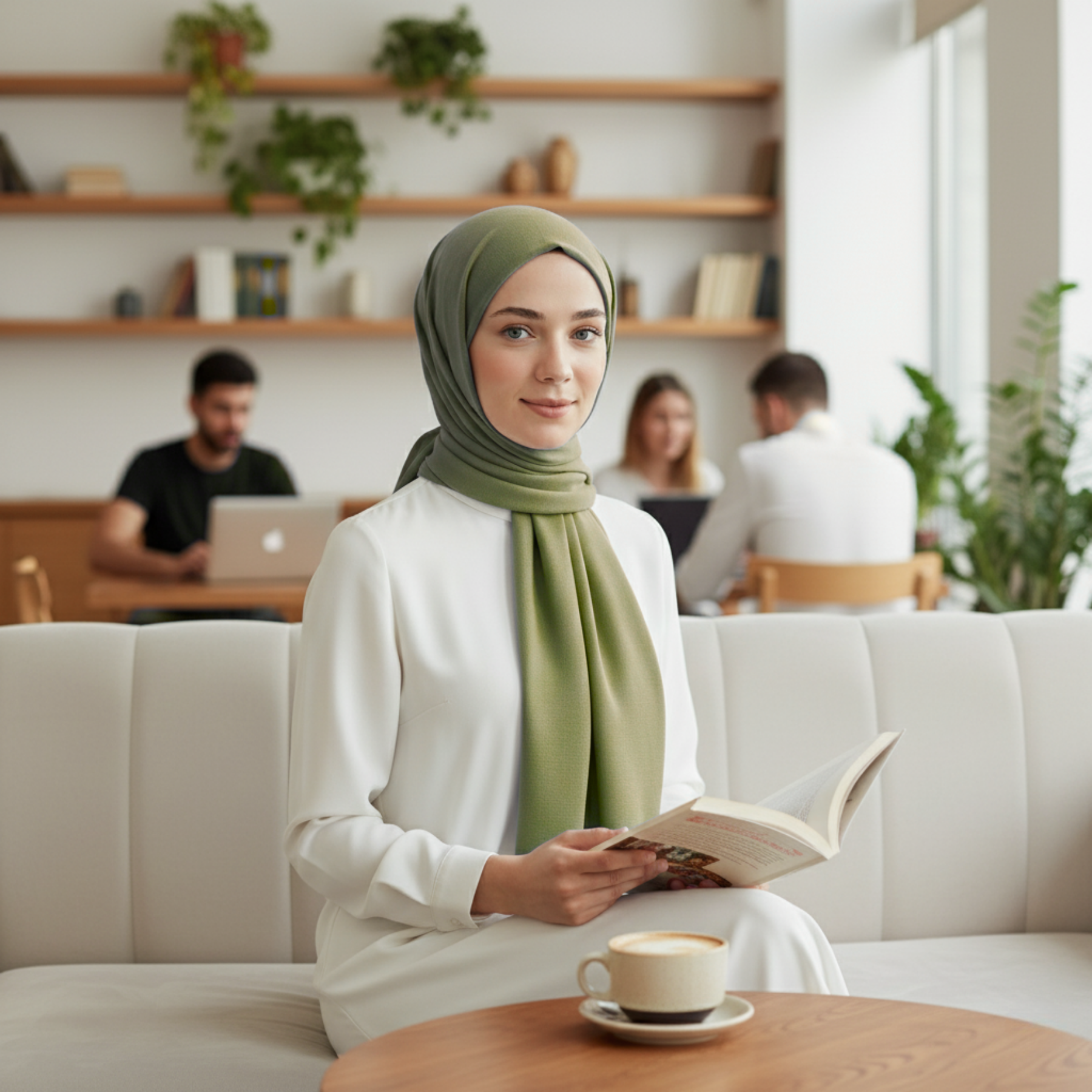 Baumwolle Modal Hijab Frauen Muslim Uni Schal Weich Halstuch Stola Islamisches Kopftuch - Bild 78 von 183
