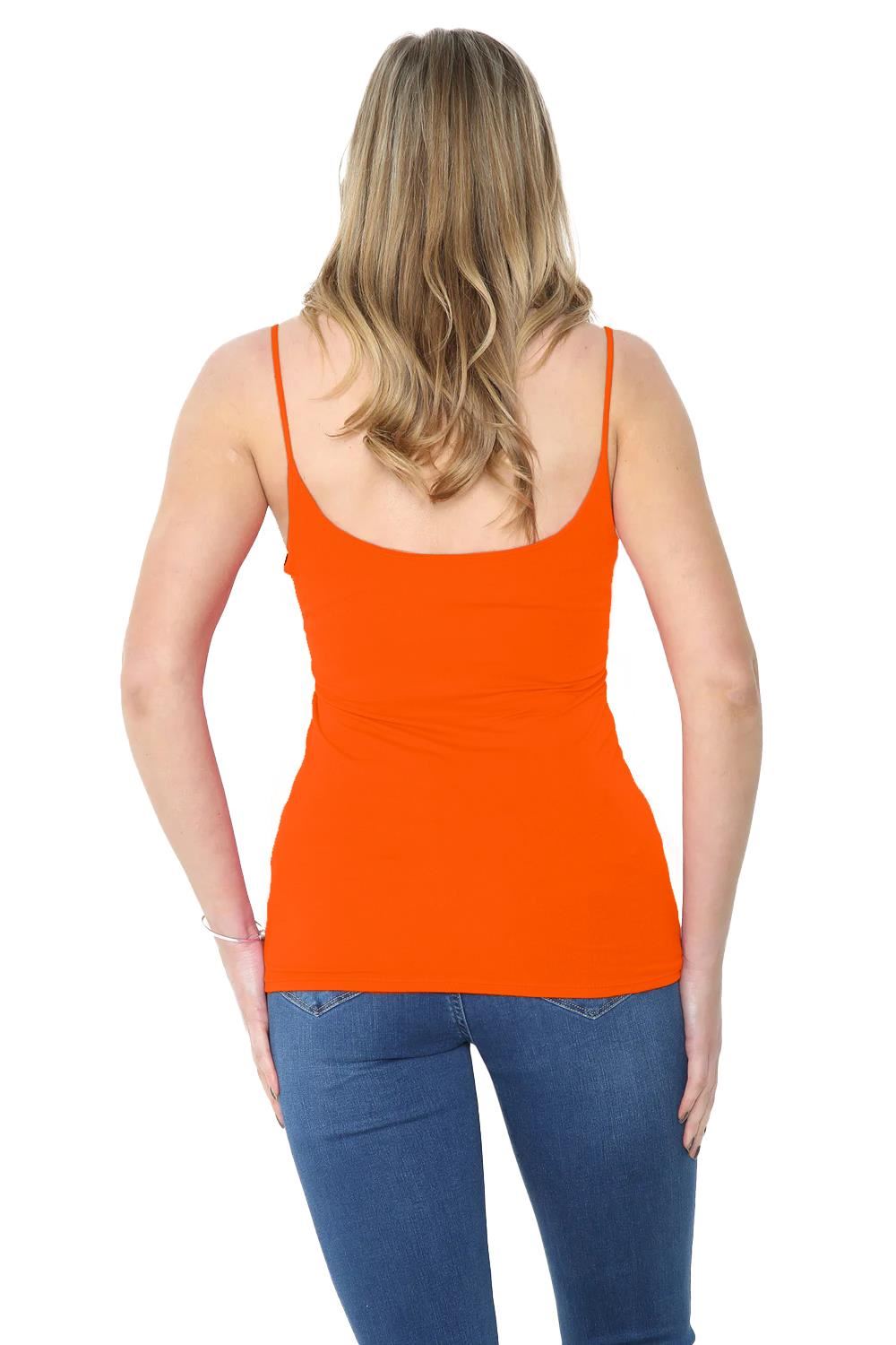 Womens Bodycon Cami Strappy Tank Top Plain Summer Activewear Vest Top, Pack of 3 - Picture 114 of 221