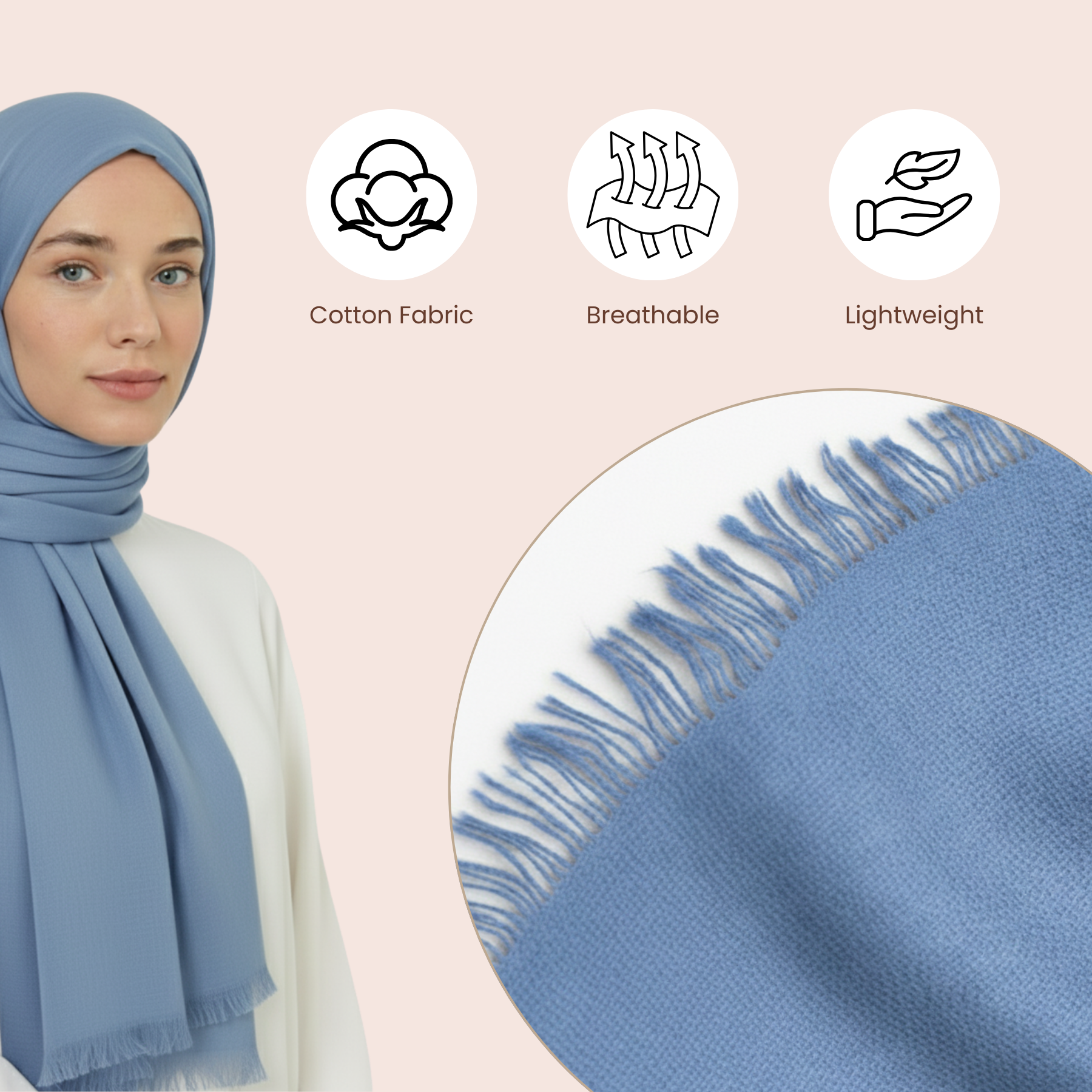 Baumwolle Modal Hijab Frauen Muslim Uni Schal Weich Halstuch Stola Islamisches Kopftuch - Bild 133 von 183