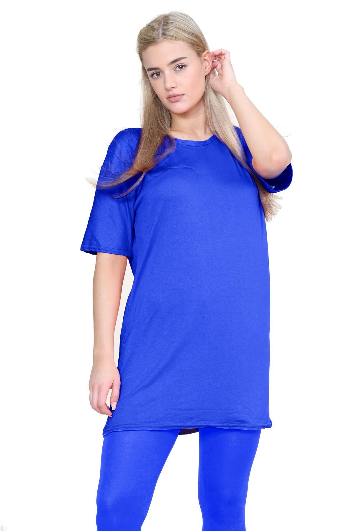 Damas Longline Suelto Camiseta Leggings Gimnasio Chándal Conjunto Coord 2 Piezas Ropa de Salón - Imagen 108 de 155