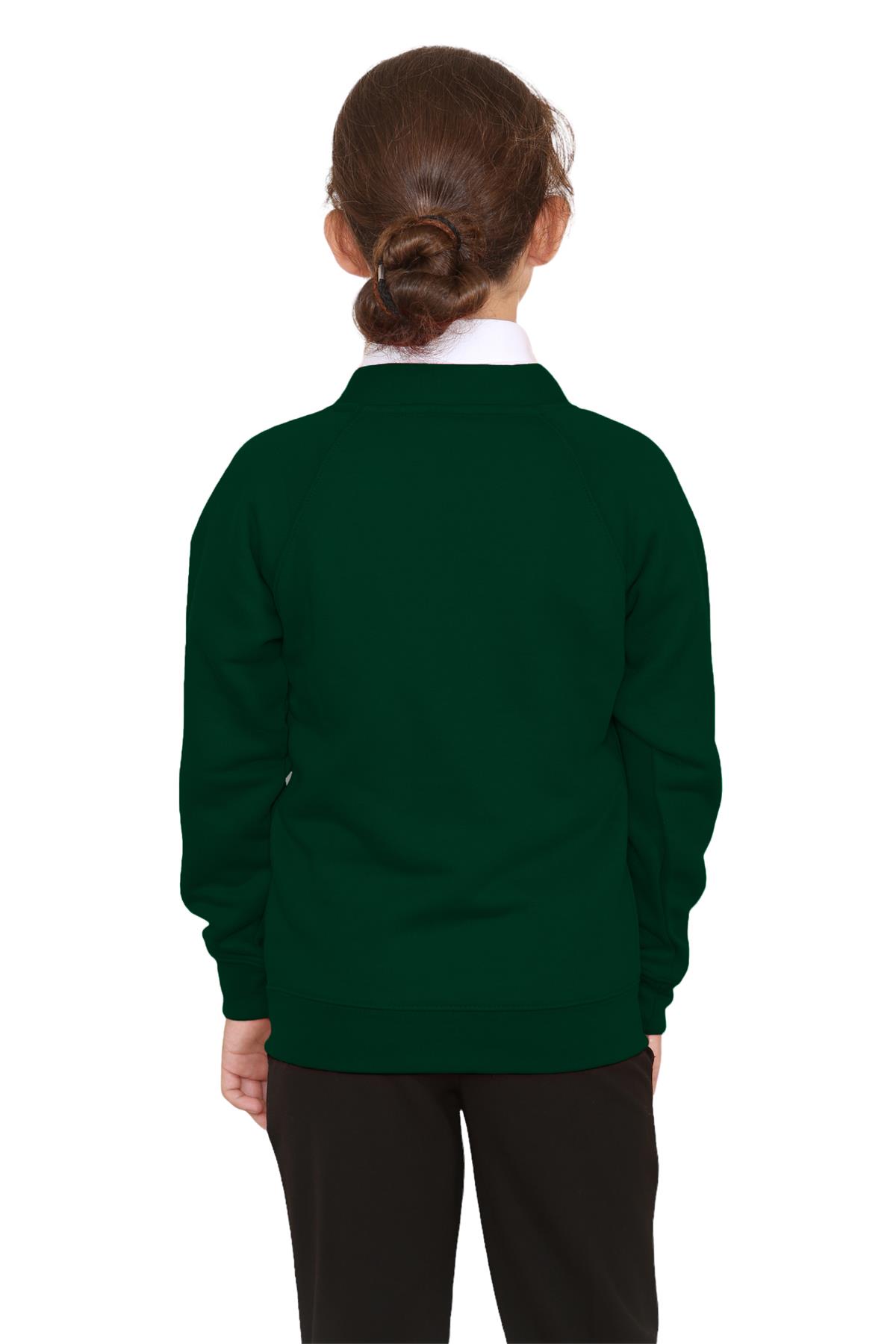 Niñas Cuello en V Cárdigan Uniforme Escolar Manga Larga Jersey Niños Niños Suéter 2-13 Años - Imagen 13 de 44