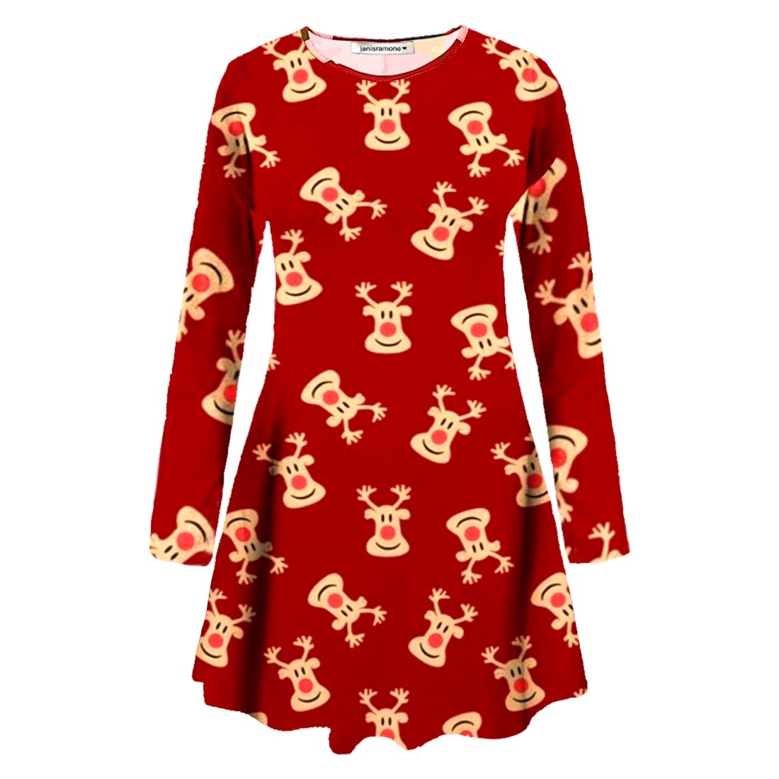 Nouveau Femme Noël Pain D'épice Noël Bow flocon de neige Noël D'épice Fête De Noël Mini Robe Swing b54740 Nouveau Femme Noël Pain D'épice Noël Bow flocon de neige Noël D'épice Fête De Noël Mini Robe Swing b54740