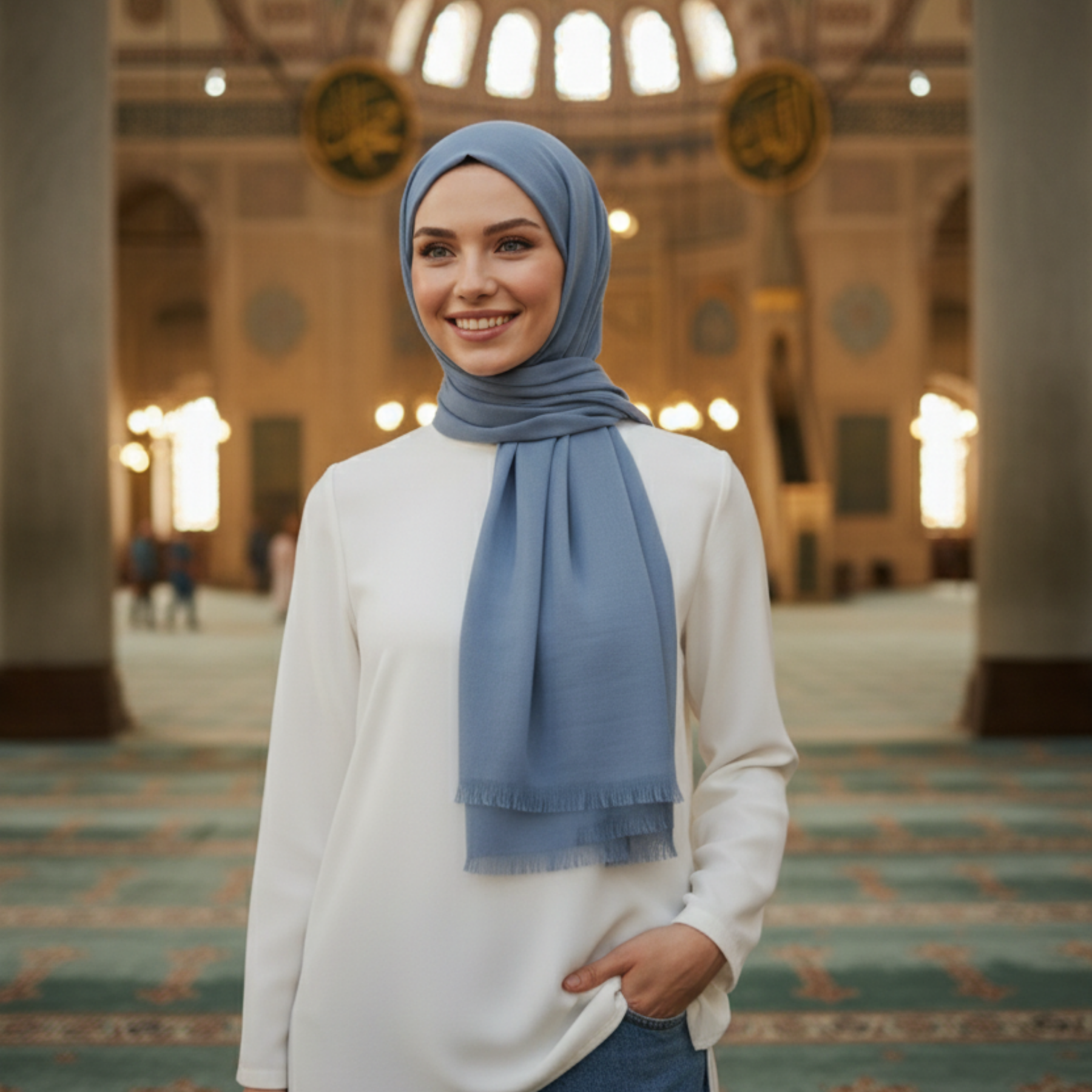 Baumwolle Modal Hijab Frauen Muslim Uni Schal Weich Halstuch Stola Islamisches Kopftuch - Bild 134 von 183