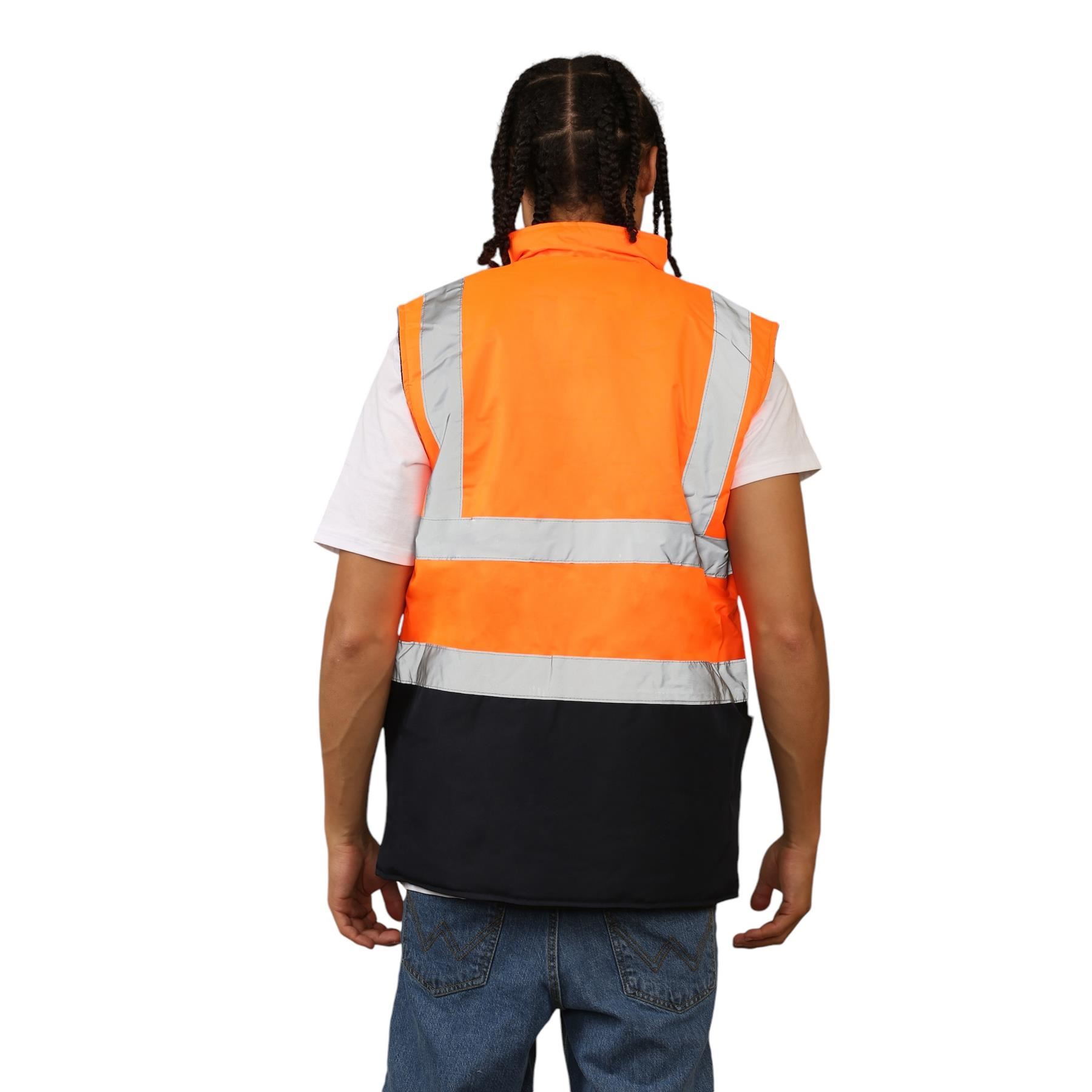 Chaleco reversible impermeable de alta visibilidad para hombre - Imagen 18 de 26