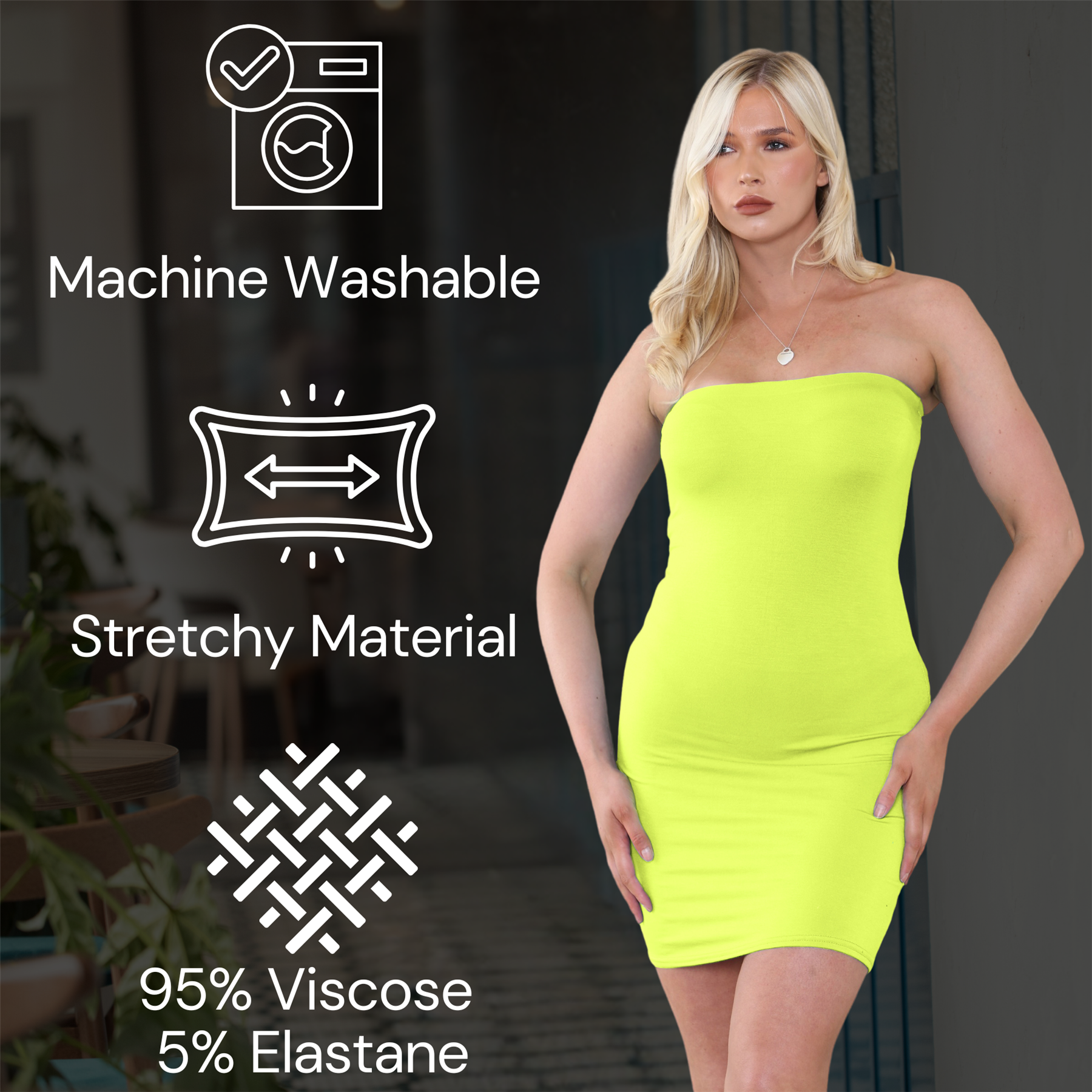Mujer Vestido ceñido al cuerpo Bandeau Sin mangas Liso BoobTube Elastizado Fiesta Mini Vestido - Imagen 89 de 140