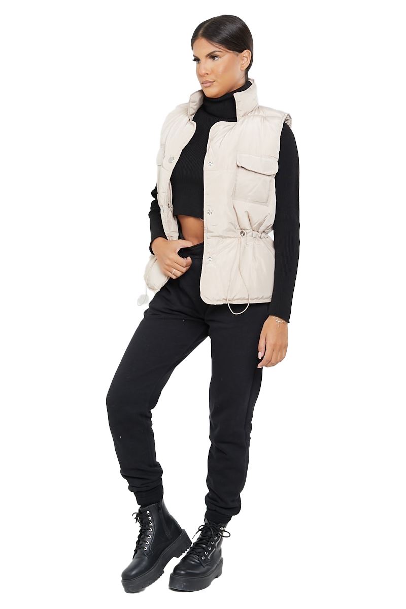 Damas Mujeres Chaleco Acolchado Acolchado Chaqueta Chaleco Invierno Abrigo Calentador de Cuerpo - Imagen 16 de 17