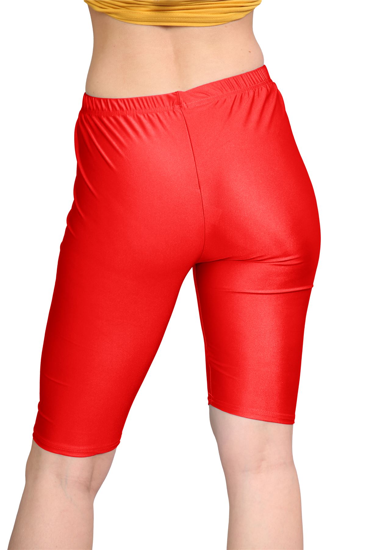 Damas Pantalones Cortos de Ciclismo Lisos Estirados Lycra Brillante Gimnasio Yoga Baile Pantalones Cortos - Imagen 69 de 100