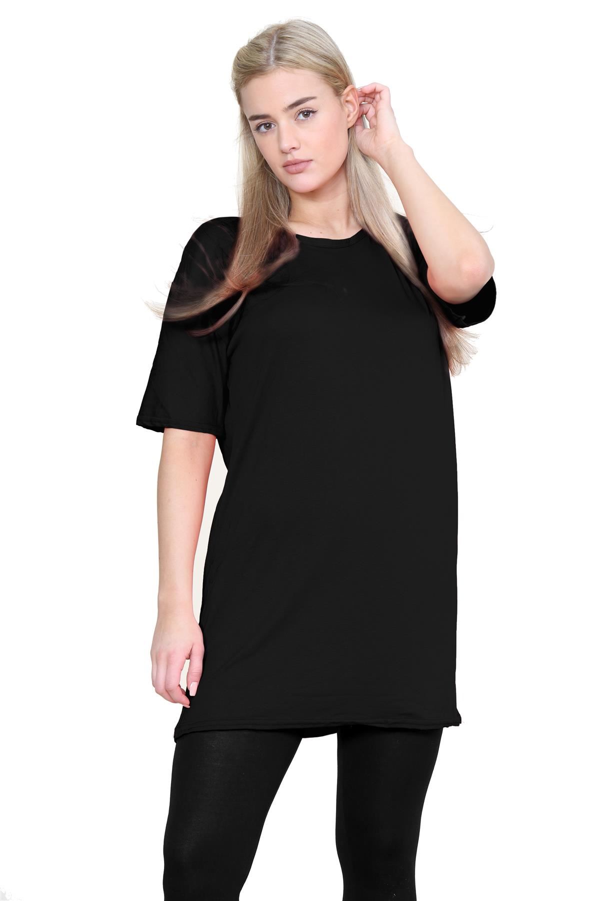 Damas Longline Suelto Camiseta Leggings Gimnasio Chándal Conjunto Coord 2 Piezas Ropa de Salón - Imagen 10 de 155