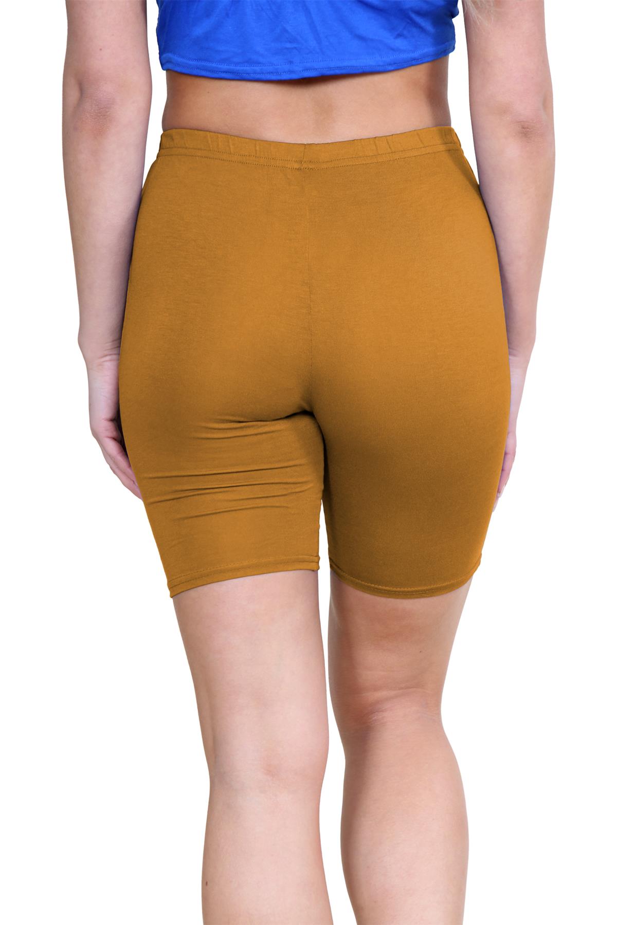 Pantalones Cortos de Ciclismo Lisos Para Mujer Baile Gimnasio Pantalones Cortos Elásticos Activos Paquete de 3 - Imagen 36 de 268