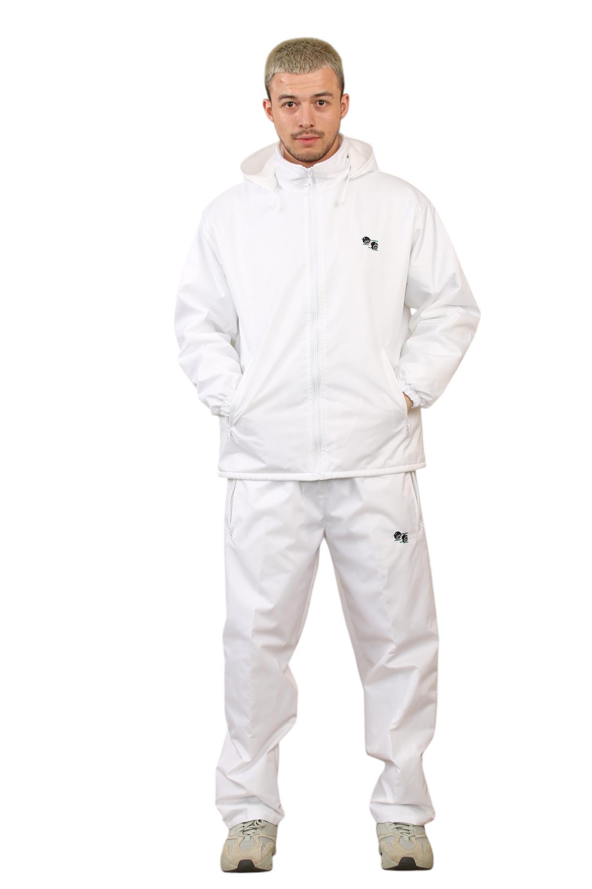 Pantalón de Bowling Unisex Chaqueta Blanco Césped Cuencos Forrado de Vellón Impermeable A Prueba de Viento - Imagen 17 de 22