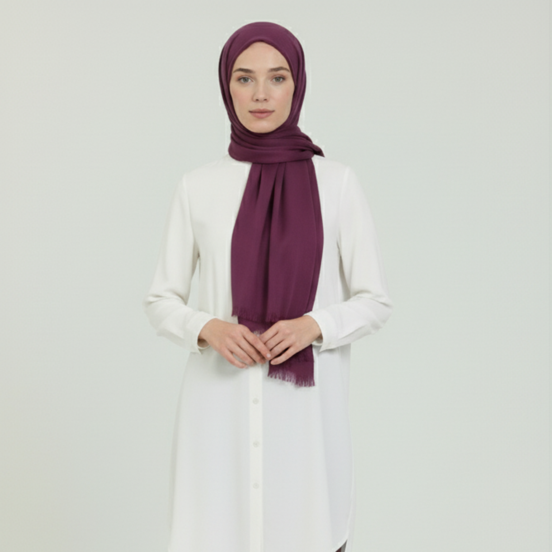 Baumwolle Modal Hijab Frauen Muslim Uni Schal Weich Halstuch Stola Islamisches Kopftuch - Bild 123 von 183