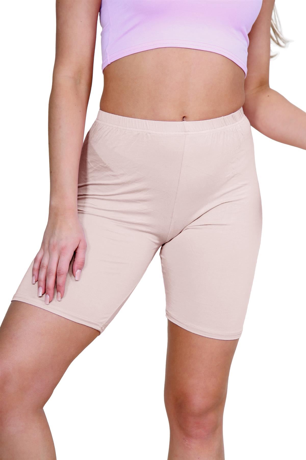 Pantalones Cortos de Ciclismo Lisos Para Mujer Baile Gimnasio Pantalones Cortos Elásticos Activos Paquete de 3 - Imagen 222 de 268