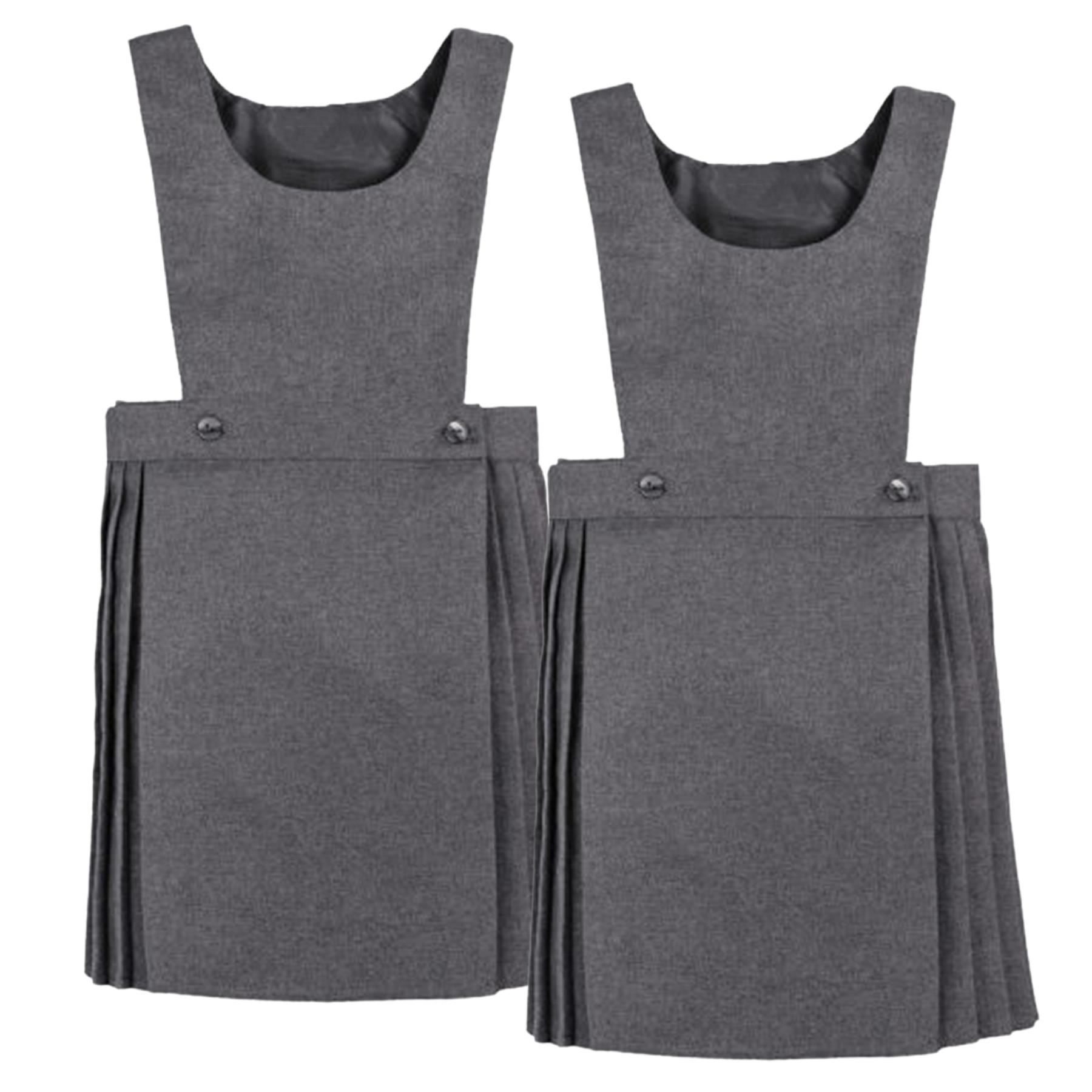 Niñas Babero Delantal Tartán Vestido Envolvente Cuchillo Plisado Uniforme Escolar Paquete de 2 - Imagen 9 de 64