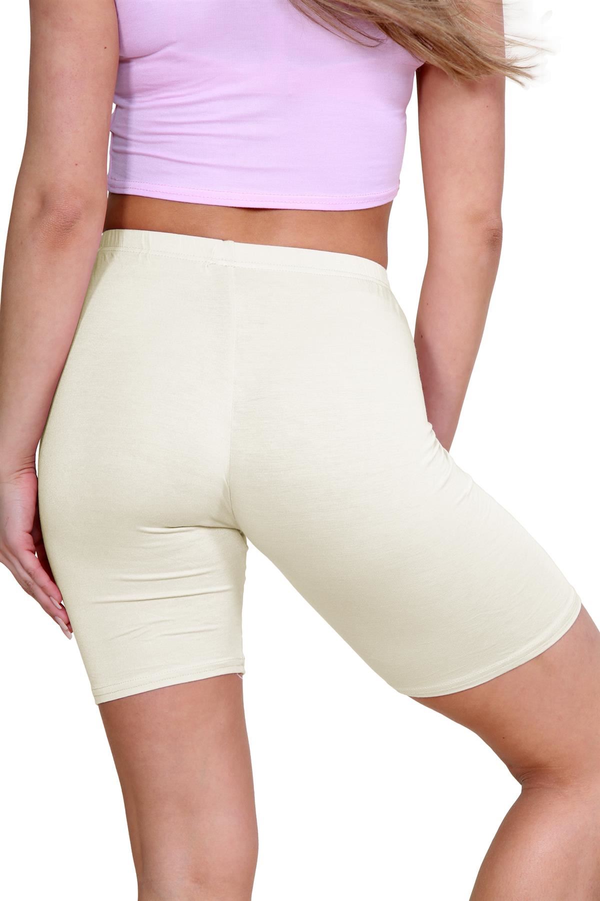 Pantalones Cortos de Ciclismo Lisos Para Mujer Baile Gimnasio Pantalones Cortos Elásticos Activos Paquete de 3 - Imagen 68 de 268
