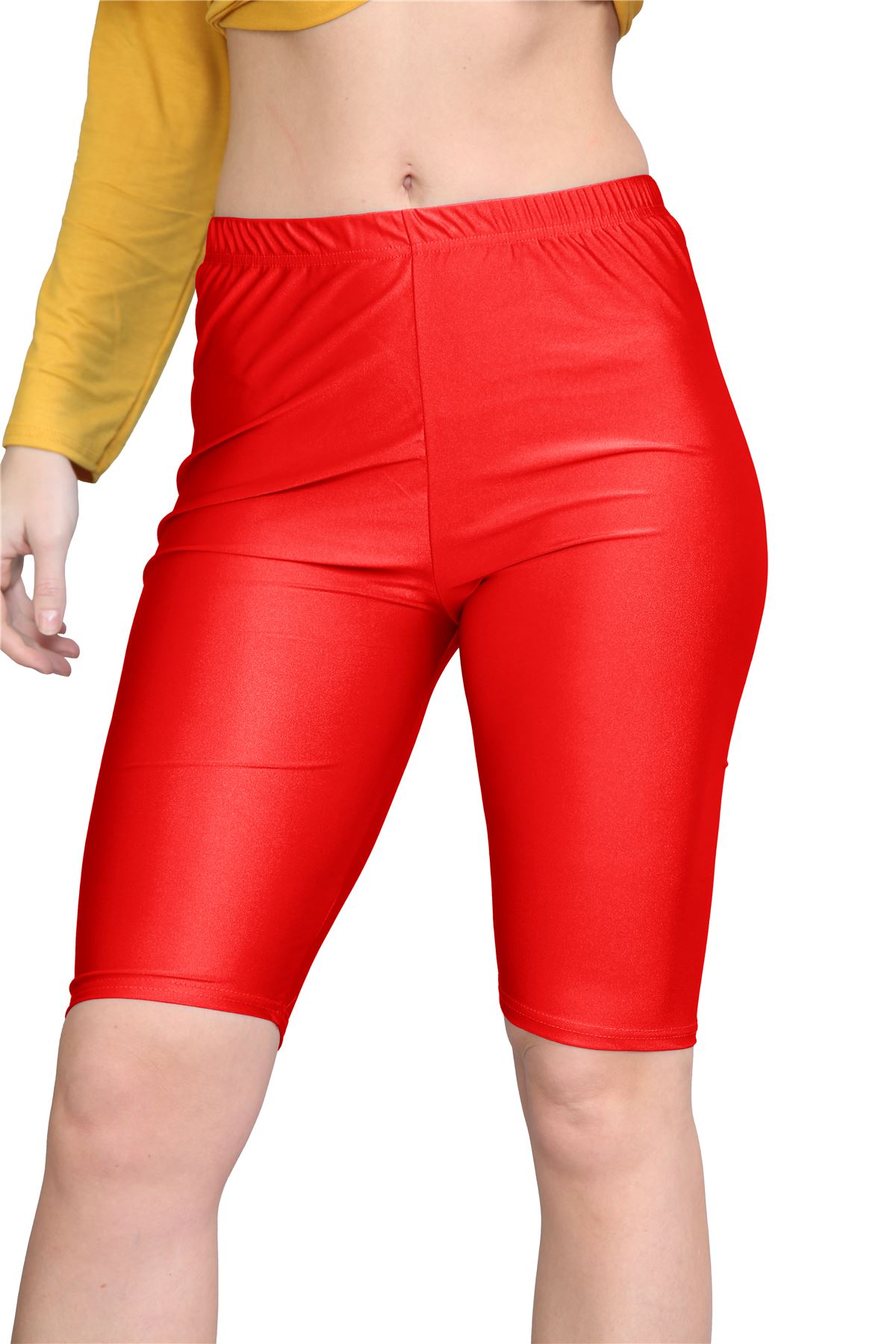 Damas Pantalones Cortos de Ciclismo Lisos Estirados Lycra Brillante Gimnasio Yoga Baile Pantalones Cortos - Imagen 67 de 100