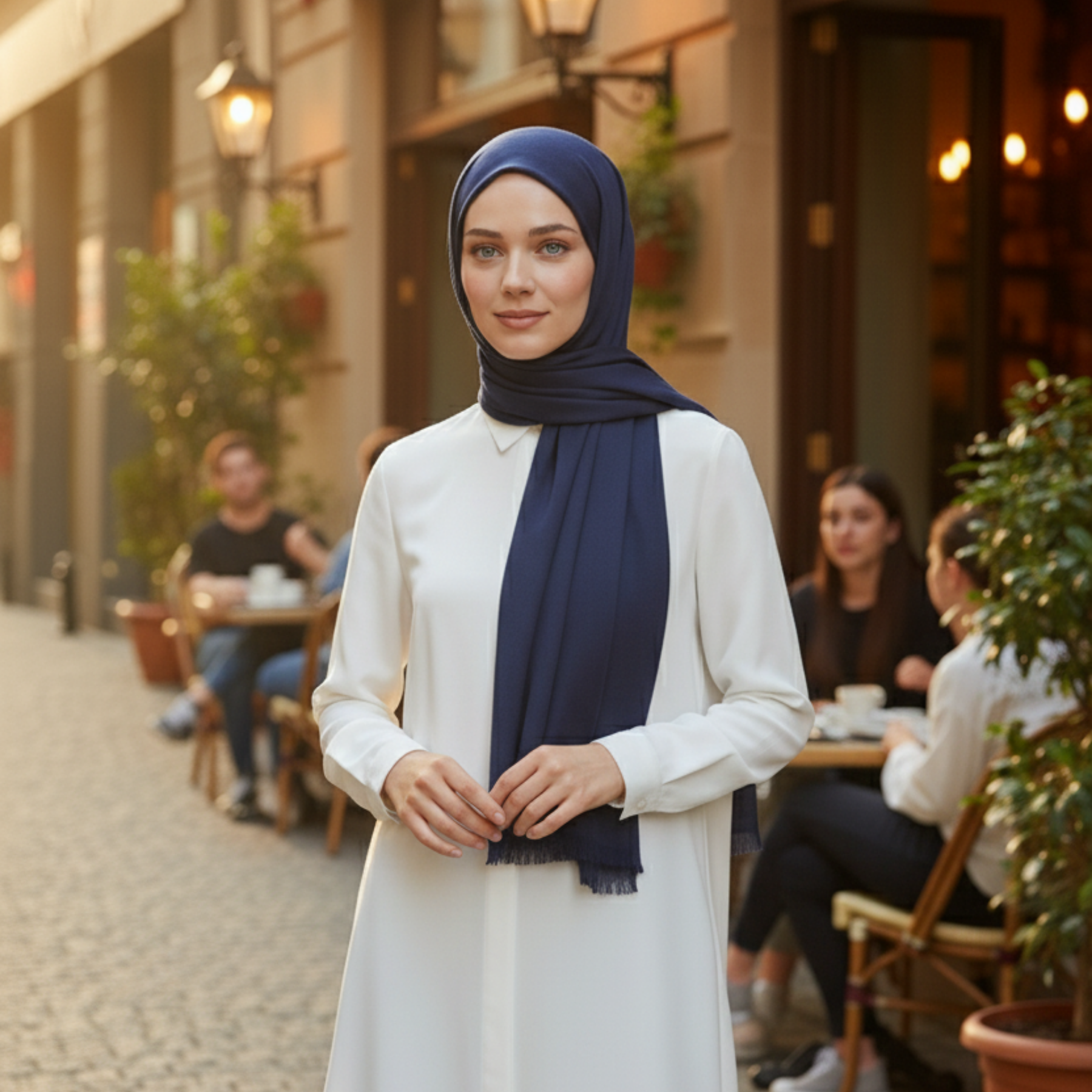 Baumwolle Modal Hijab Frauen Muslim Uni Schal Weich Halstuch Stola Islamisches Kopftuch - Bild 99 von 183