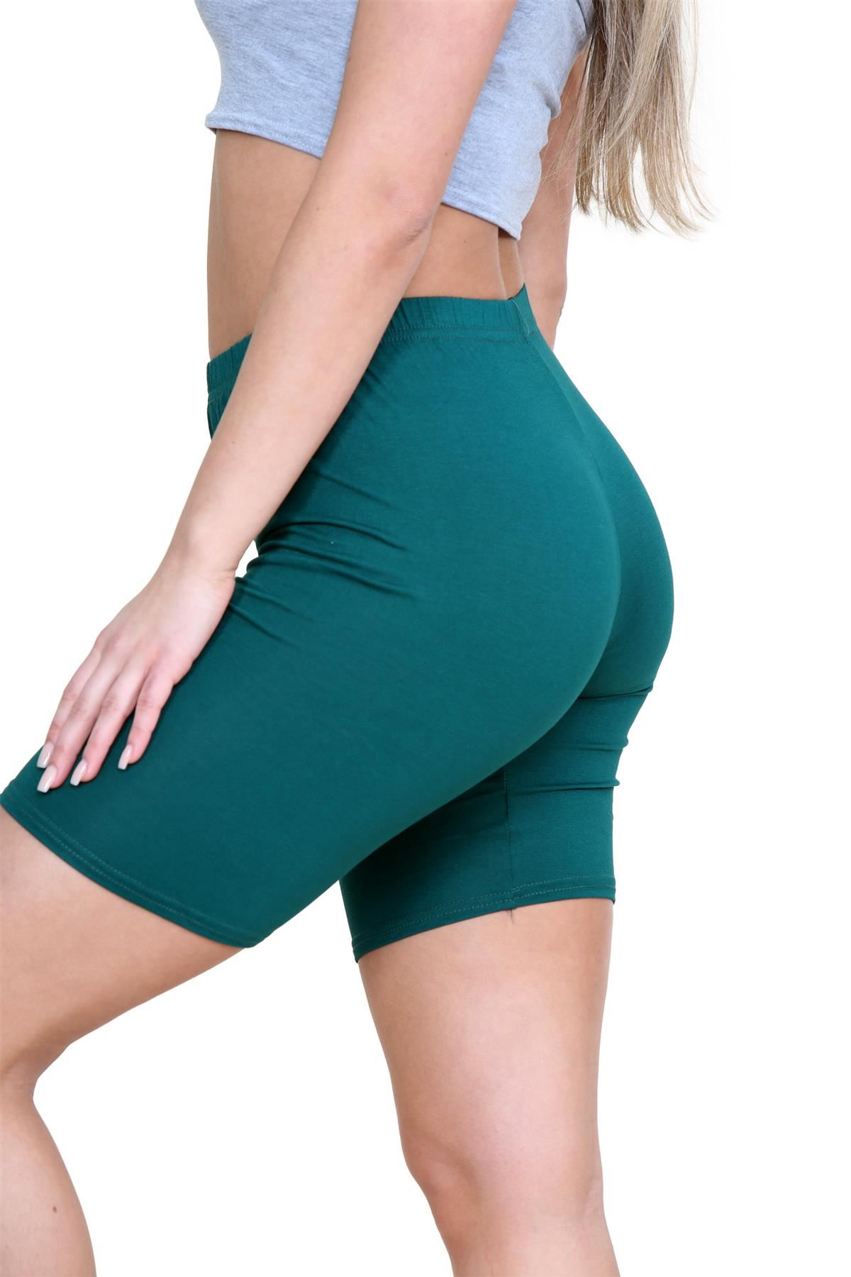 Pantalones Cortos de Ciclismo Lisos Para Mujer Baile Gimnasio Pantalones Cortos Elásticos Activos Paquete de 3 - Imagen 20 de 268