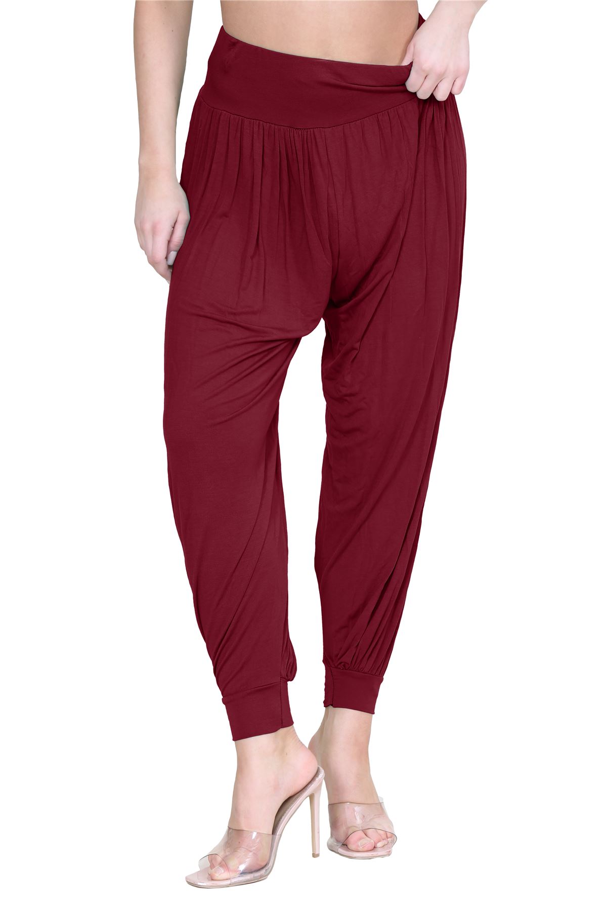 Womens Alibaba Harem Leggings Cuffed Bottoms Plain Hareem Trousers Baggy Pants - Picture 121 of 130