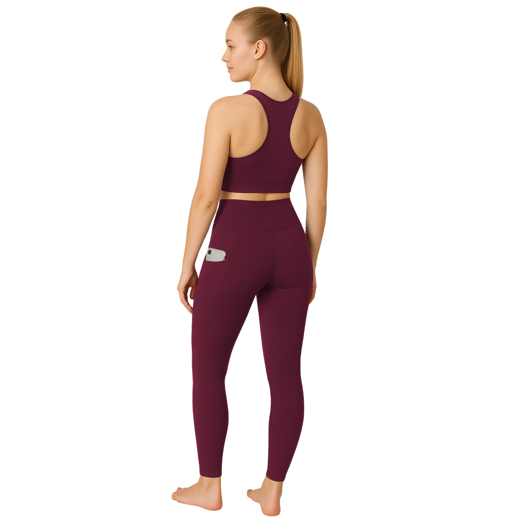 Womens Activewear Leggings High Waist Gym Yoga Workout Leggings With Pockets - Picture 40 of 50
