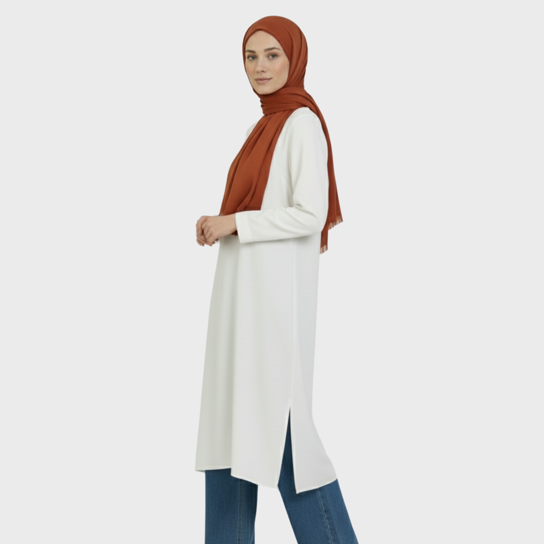 Baumwolle Modal Hijab Frauen Muslim Uni Schal Weich Halstuch Stola Islamisches Kopftuch - Bild 159 von 183