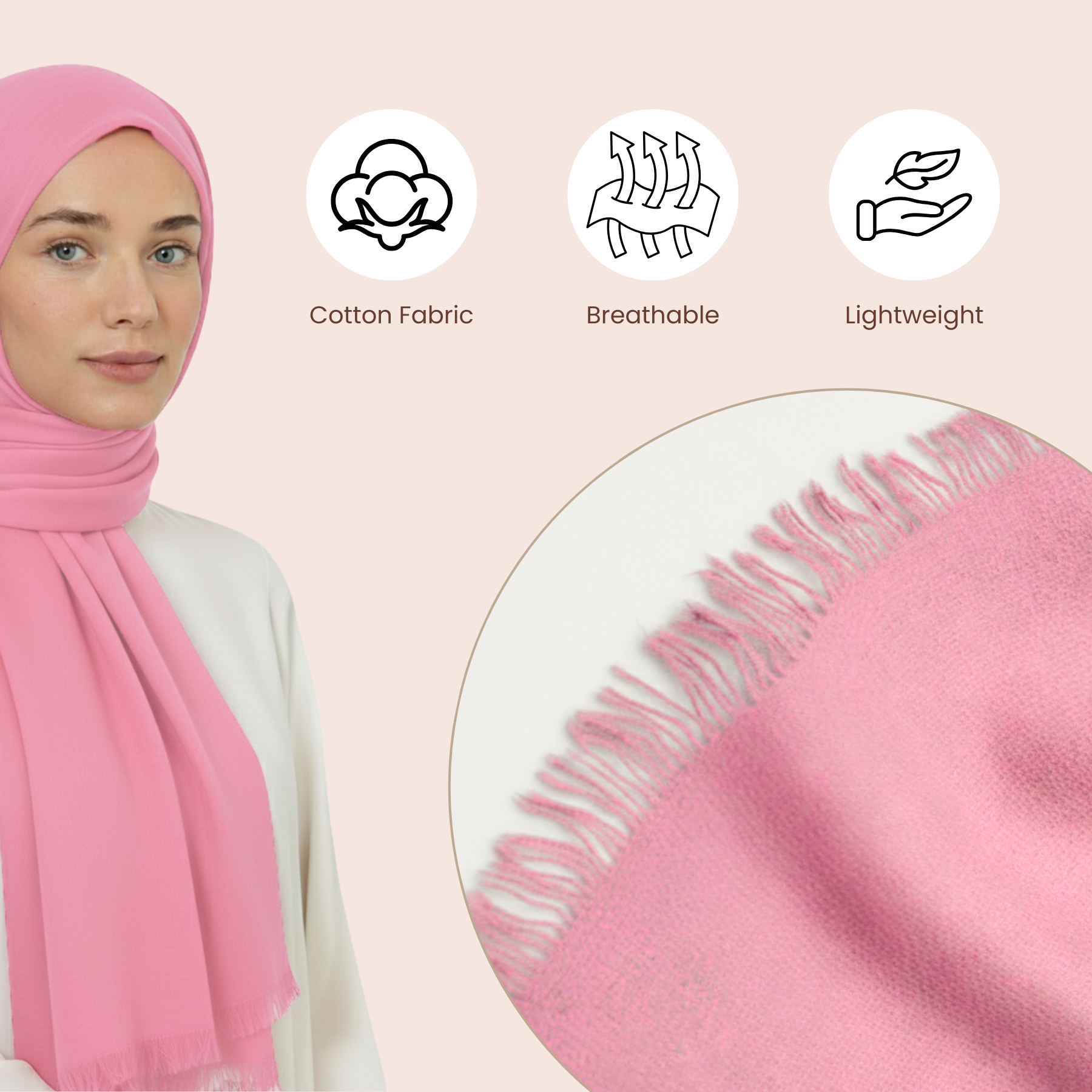 Baumwolle Modal Hijab Frauen Muslim Uni Schal Weich Halstuch Stola Islamisches Kopftuch - Bild 115 von 183