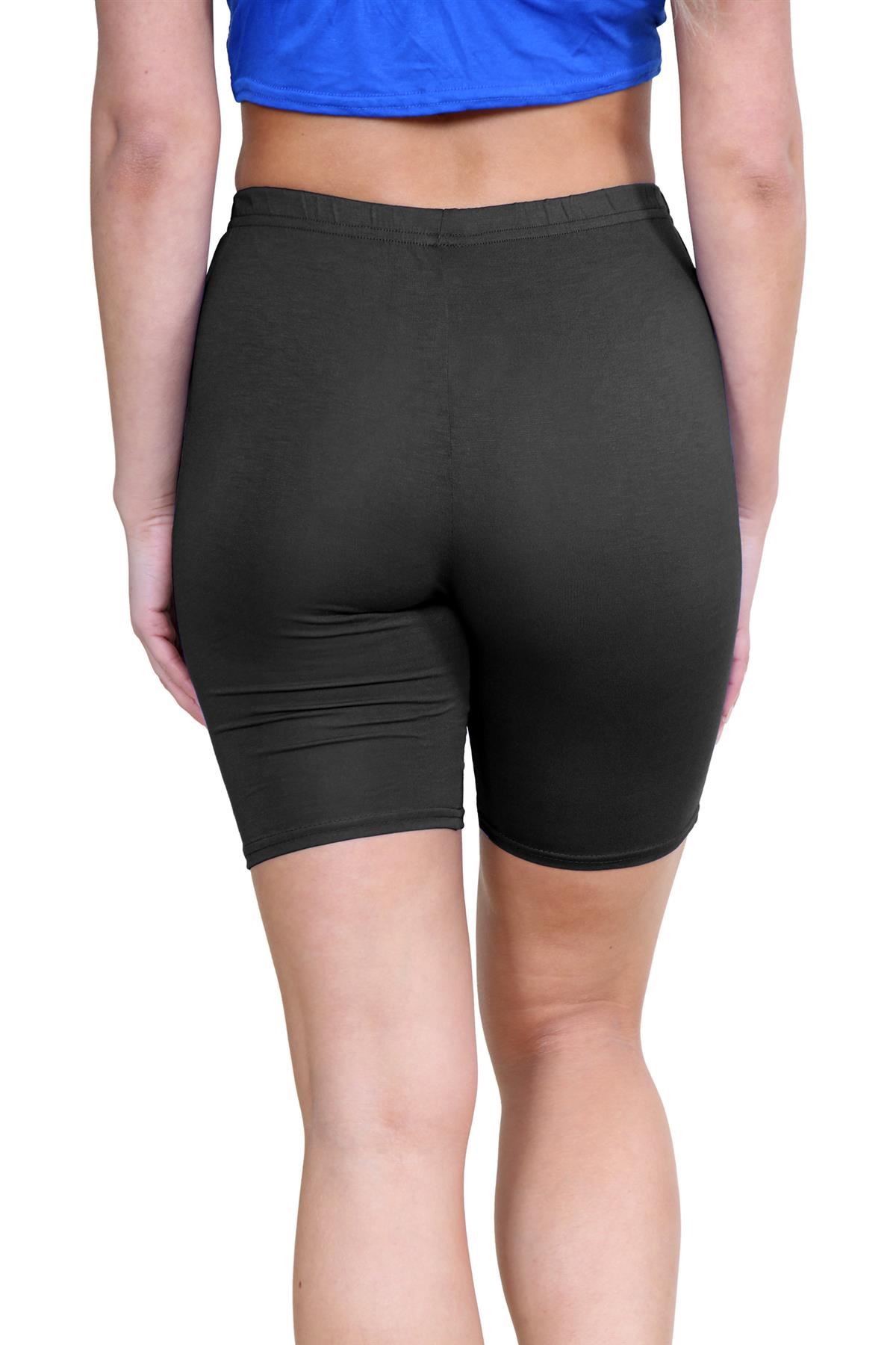 Pantalones Cortos de Ciclismo Lisos Para Mujer Baile Gimnasio Pantalones Cortos Elásticos Activos Paquete de 3 - Imagen 51 de 268