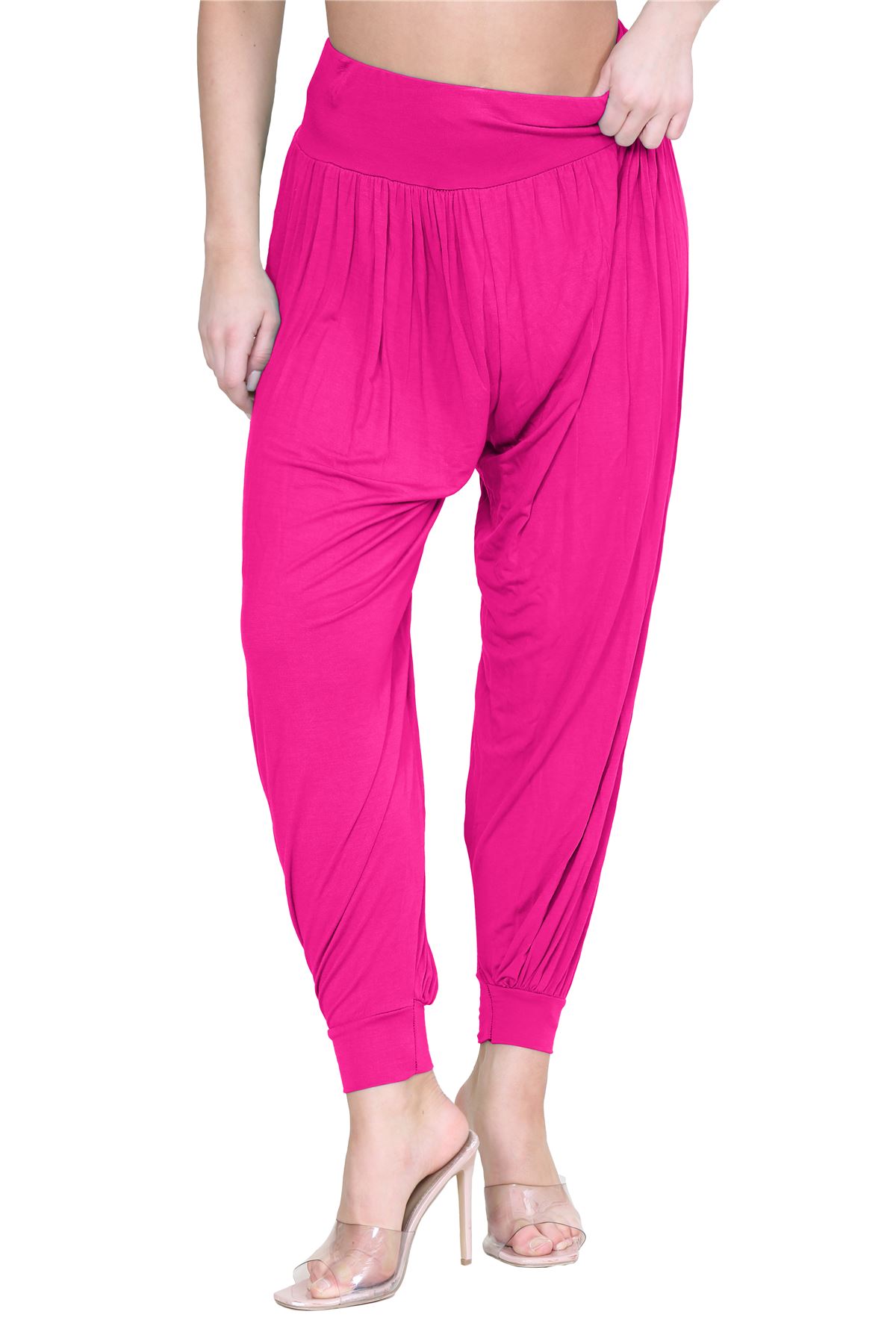 Womens Alibaba Harem Leggings Cuffed Bottoms Plain Hareem Trousers Baggy Pants - Picture 24 of 130