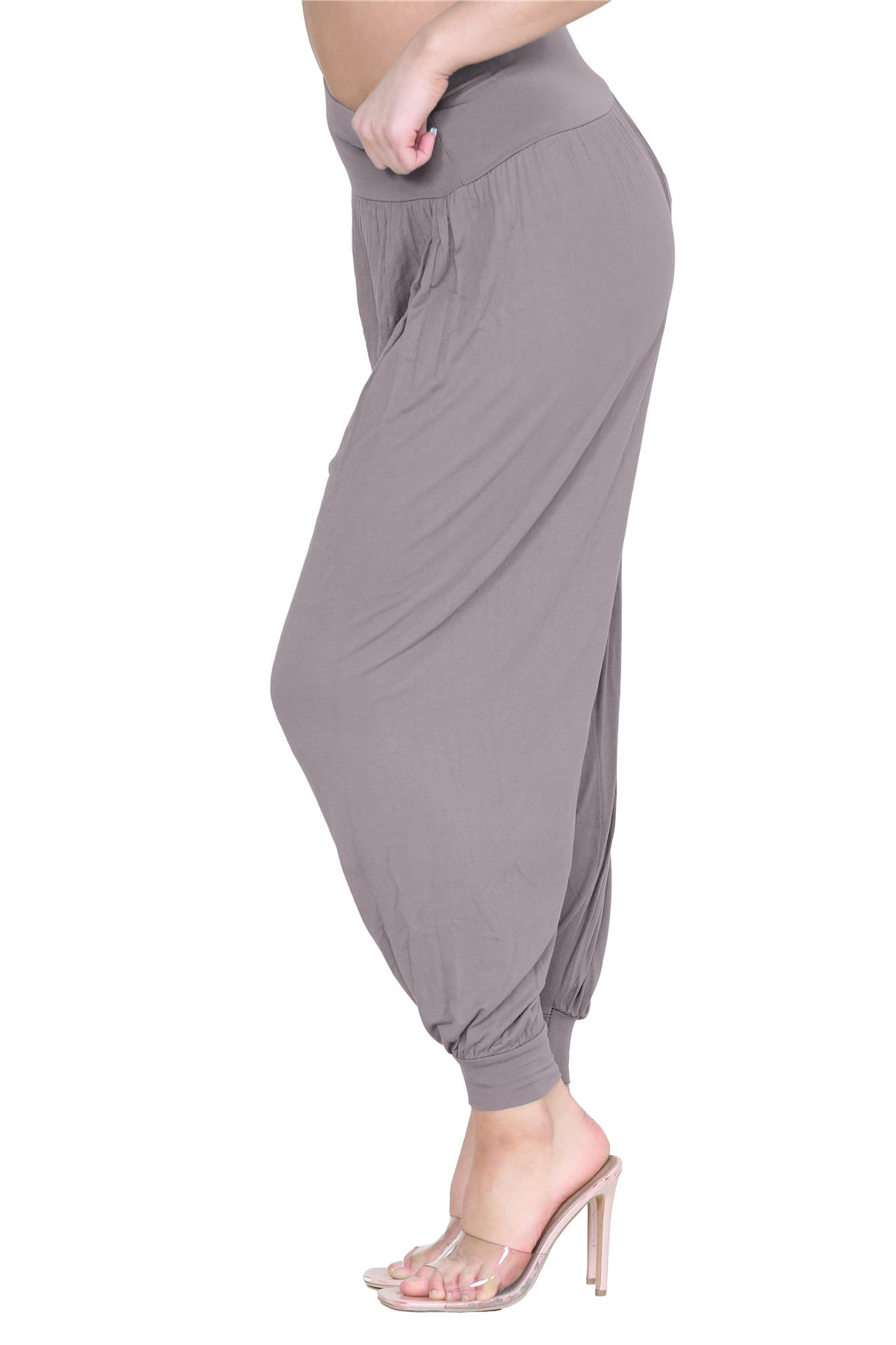 Womens Alibaba Harem Leggings Cuffed Bottoms Plain Hareem Trousers Baggy Pants - Picture 64 of 130