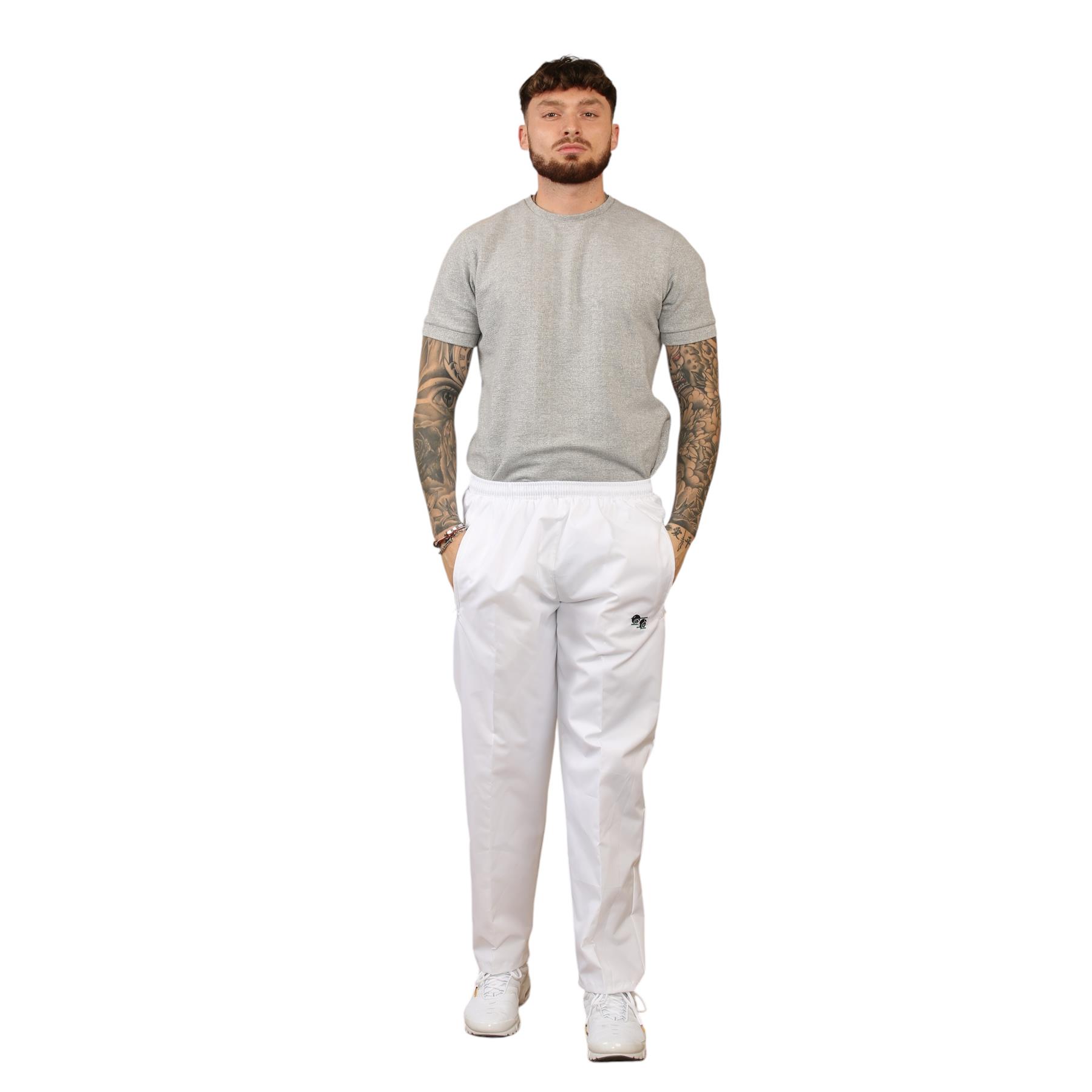 Pantalón de Bowling Unisex Chaqueta Blanco Césped Cuencos Forrado de Vellón Impermeable A Prueba de Viento - Imagen 10 de 22