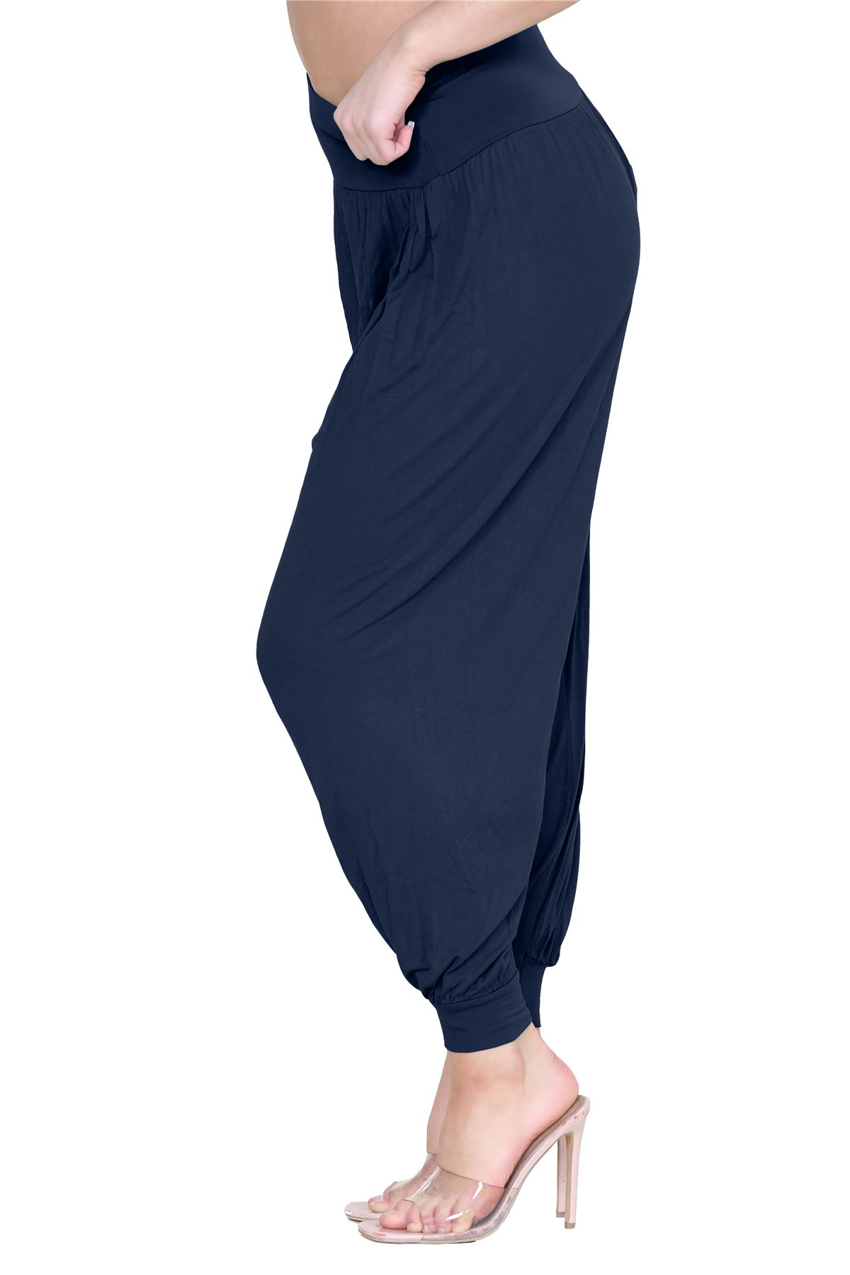 Womens Alibaba Harem Leggings Cuffed Bottoms Plain Hareem Trousers Baggy Pants - Picture 76 of 130