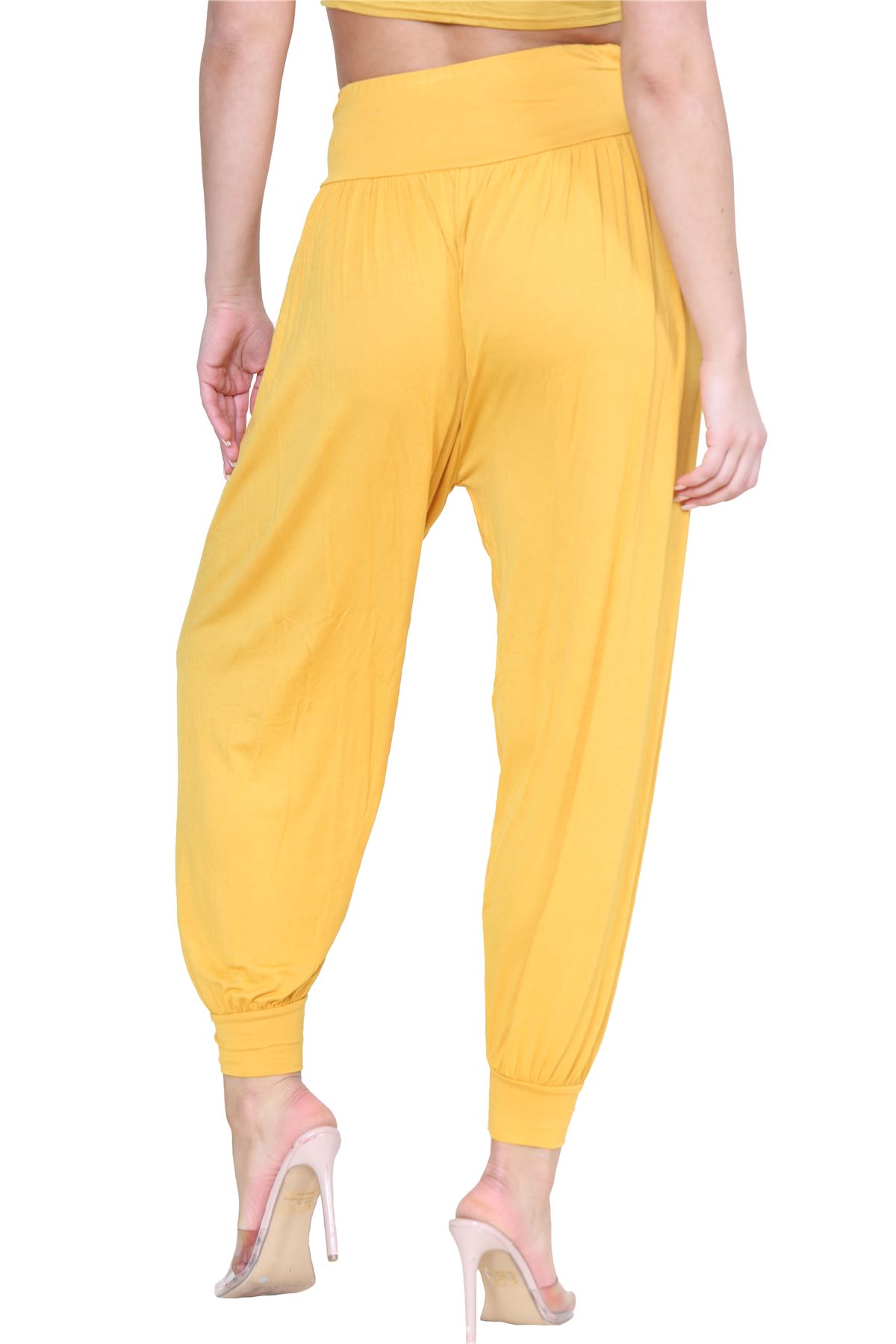Womens Alibaba Harem Leggings Cuffed Bottoms Plain Hareem Trousers Baggy Pants - Picture 70 of 130