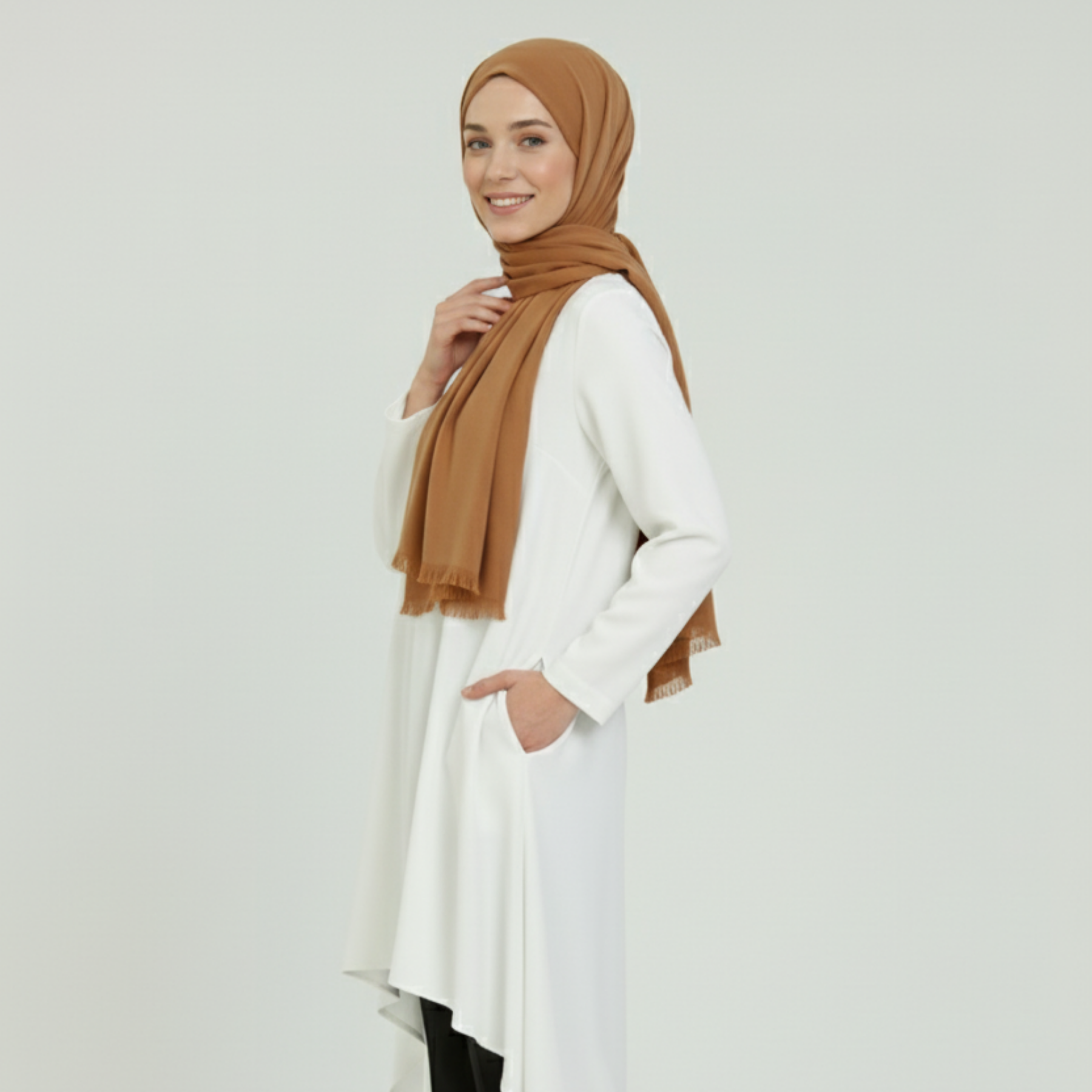 Baumwolle Modal Hijab Frauen Muslim Uni Schal Weich Halstuch Stola Islamisches Kopftuch - Bild 49 von 183