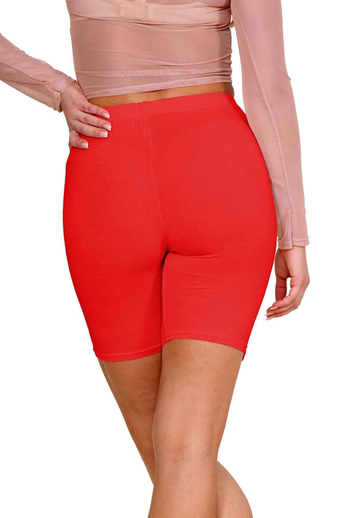 Pantalones Cortos de Ciclismo Lisos Para Mujer Baile Gimnasio Pantalones Cortos Elásticos Activos Paquete de 3 - Imagen 184 de 268