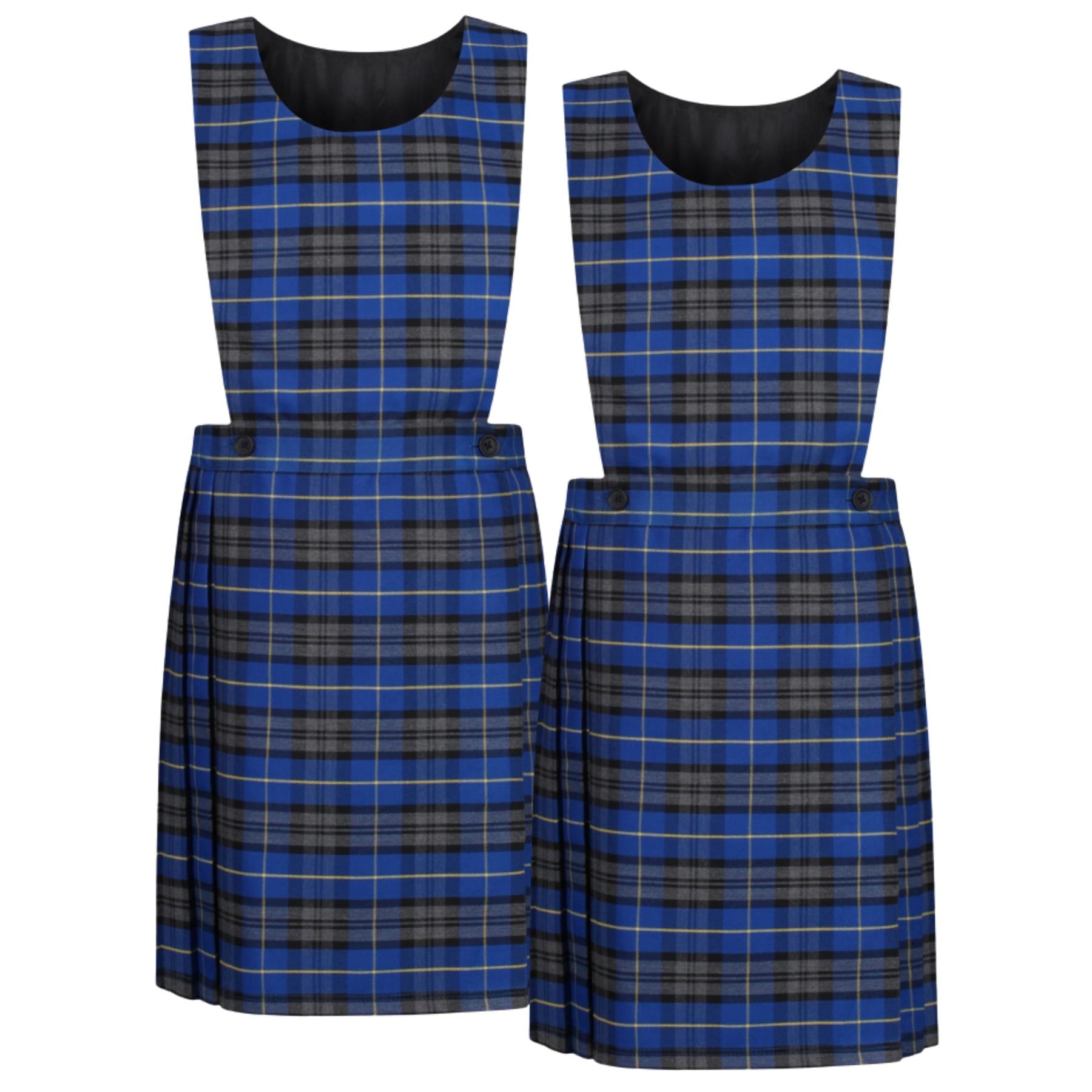 Niñas Babero Delantal Tartán Vestido Envolvente Cuchillo Plisado Uniforme Escolar Paquete de 2 - Imagen 58 de 64