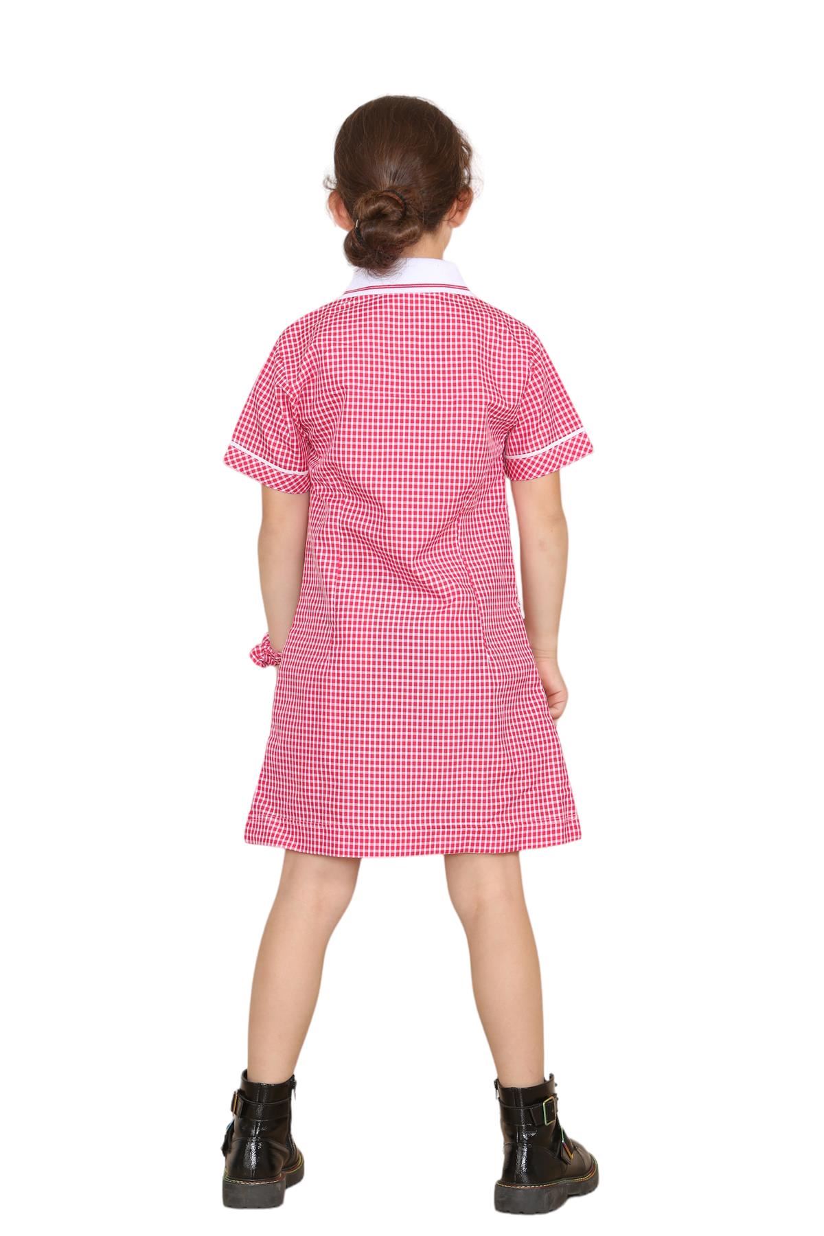 Mädchen Gingham Schule Kurzarm Plissee Kleid Schuluniform Sommer 2er Pack - Bild 33 von 49