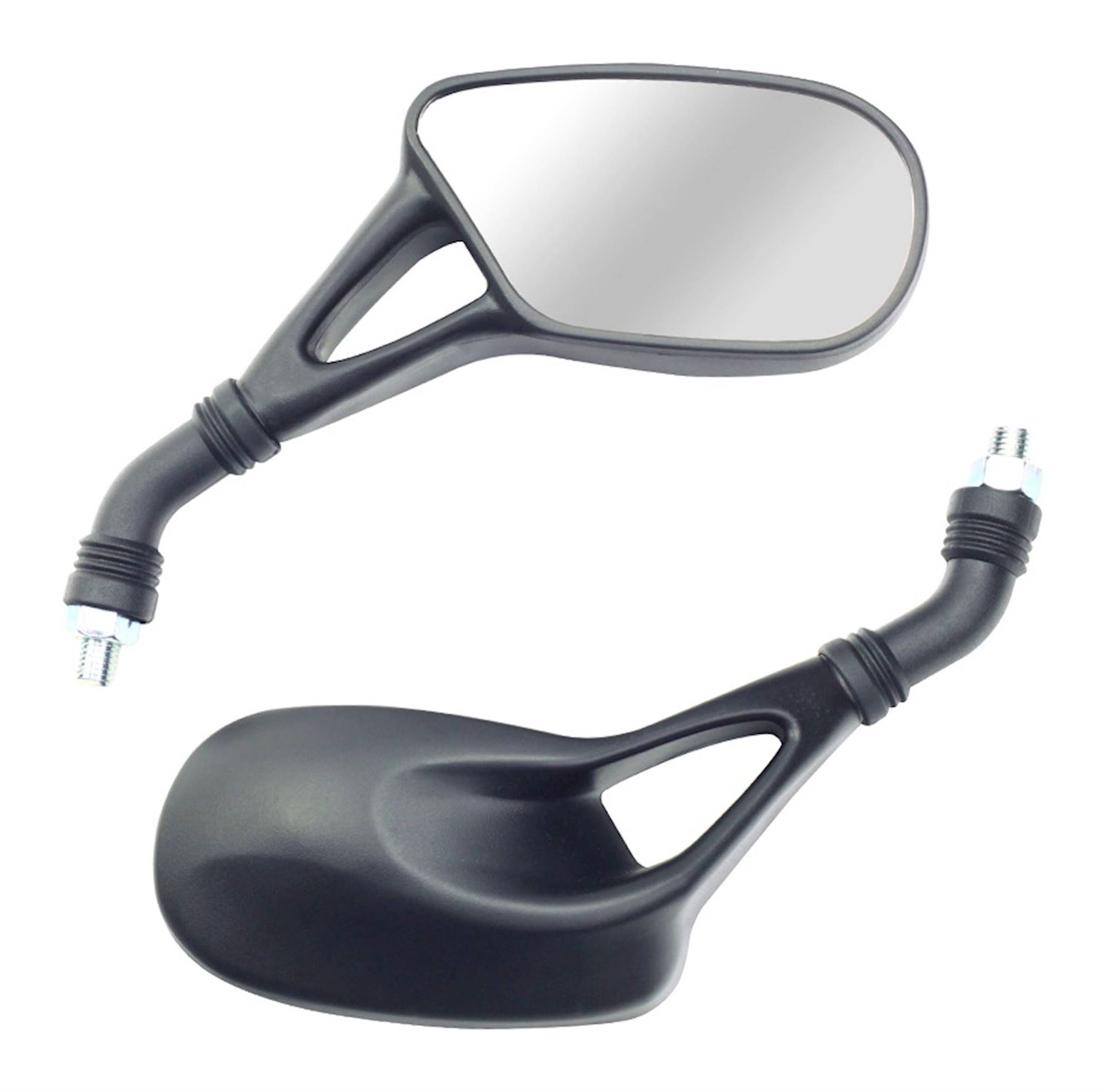 Bike It Aero Universal Black Motorcycle Mirrors With 10mm Thread eBay