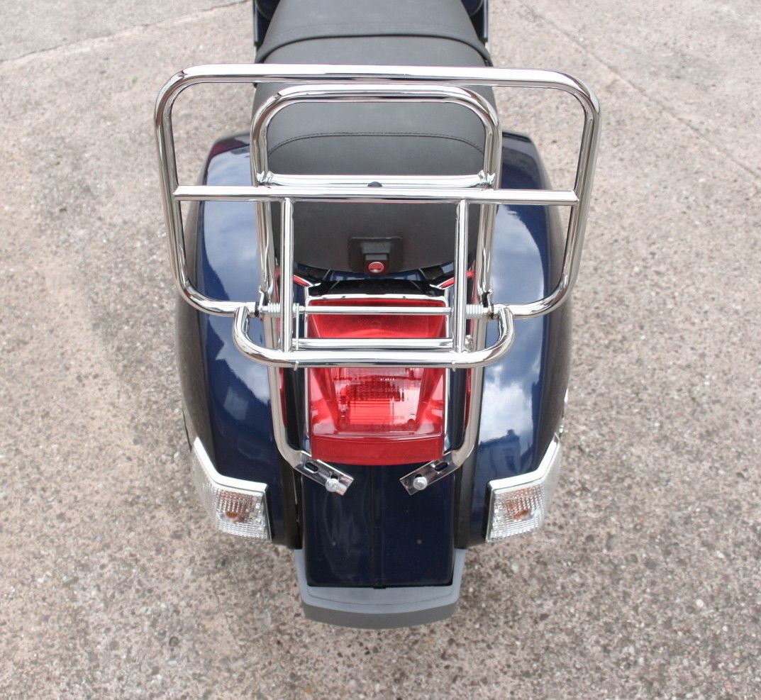 Vespa RMS portabauletto Rear Rack Chrome Vespa px-lml //Carrier Vespa Chromed px-lml Vespa Carrier Rack