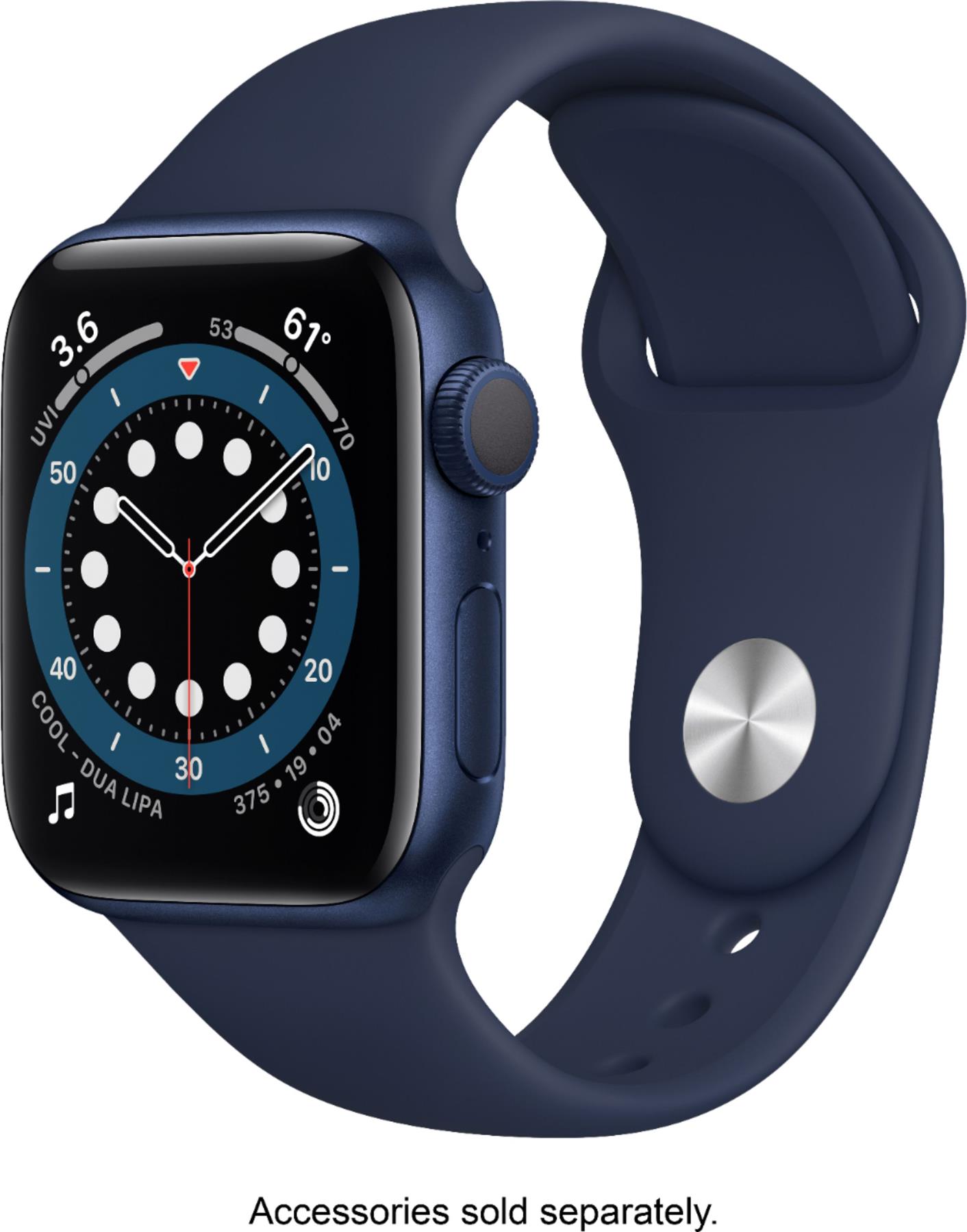 Apple Watch Series 6 40mm Aluminum Sports Band GPS + Cellular Excellent - Picture 2 of 6