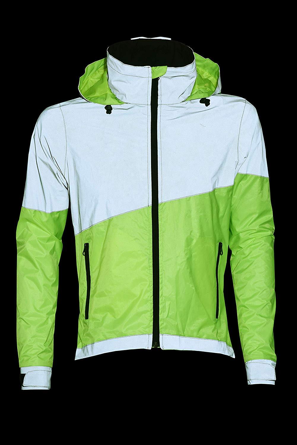 Jet Cycling Jacket Ultra Hi Vis 360 Reflective Waterproof Breathable