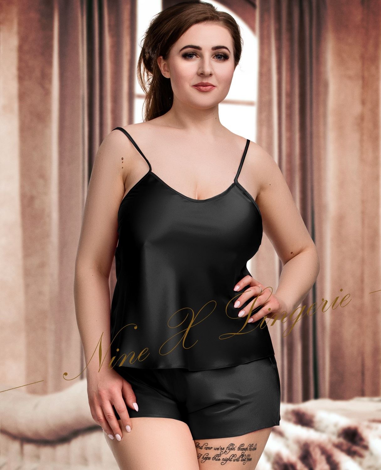 Nine X Sexy Satin Cami Set Plus Size S-6XL 8-24 Pyjama Set Bride | eBay