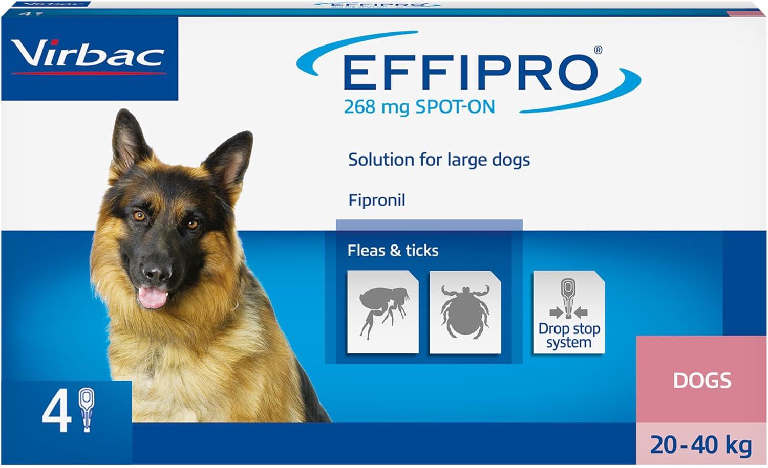Spot On Flea Treatment AVM-GSL For Pets Cats & Dogs 4 Pipettes With Fipronil - Picture 32 of 61