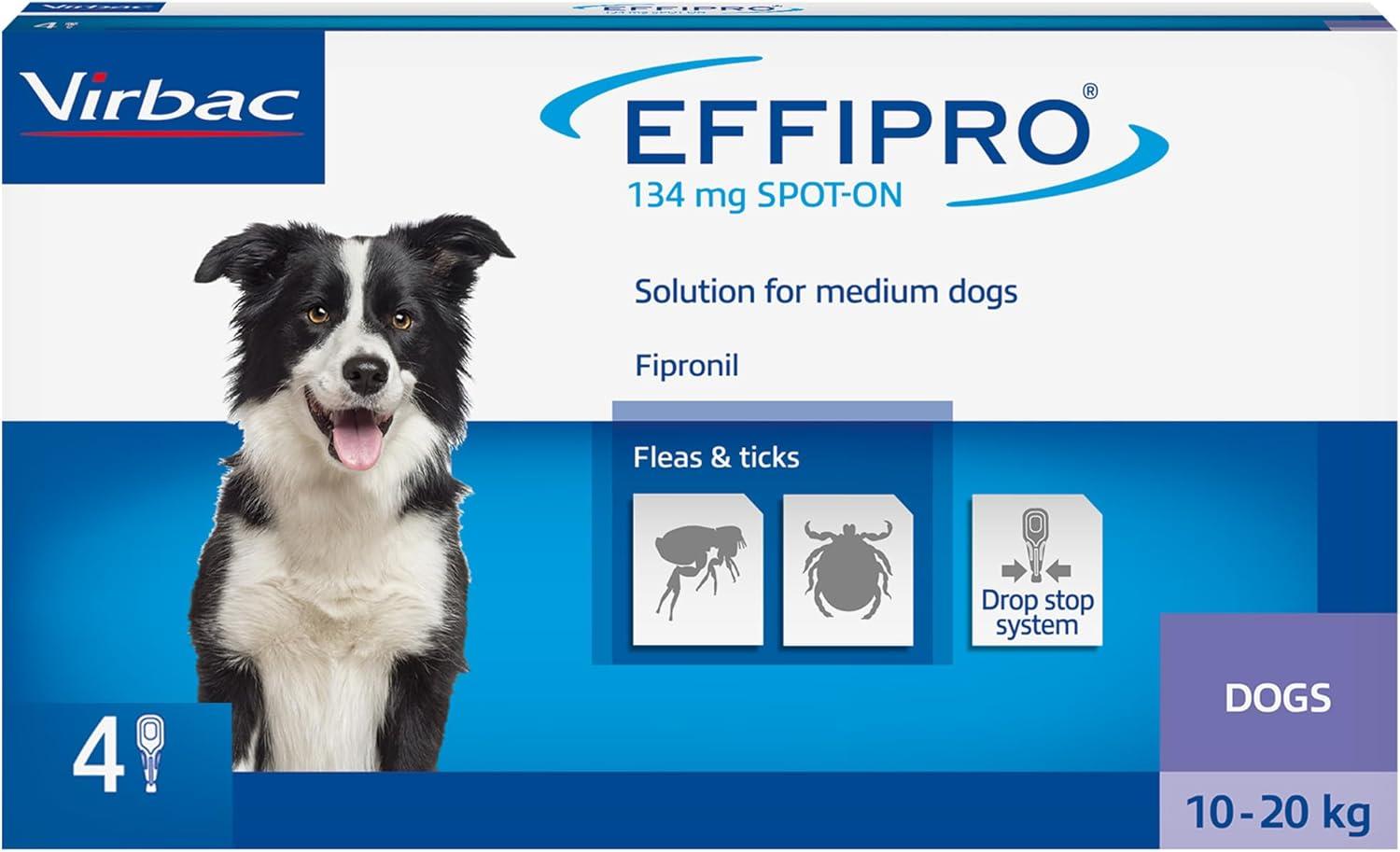 Spot On Flea Treatment AVM-GSL For Pets Cats & Dogs 4 Pipettes With Fipronil - Picture 25 of 61